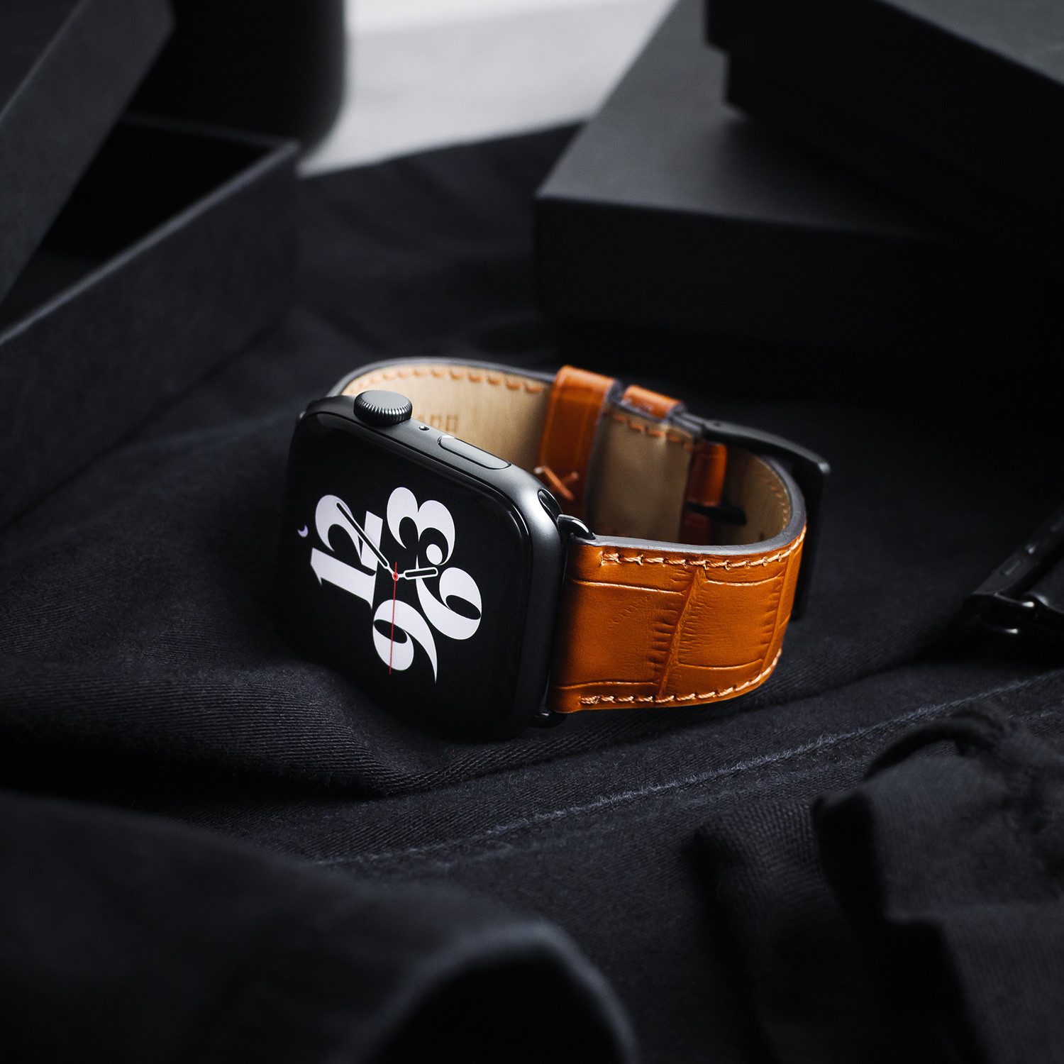 Selva Technik Uhrenarmband Lederarmband ROTHENBAUM, kompatibel mit Apple Watch 1-9, SE, Cognac