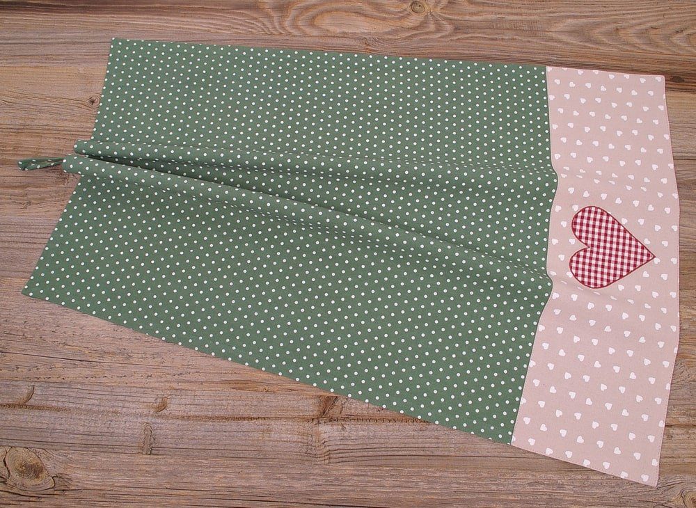 matches21 HOME & HOBBY Geschirrtuch Geschirrtuch VRONI Karo Punkte & Herz b günstig online kaufen