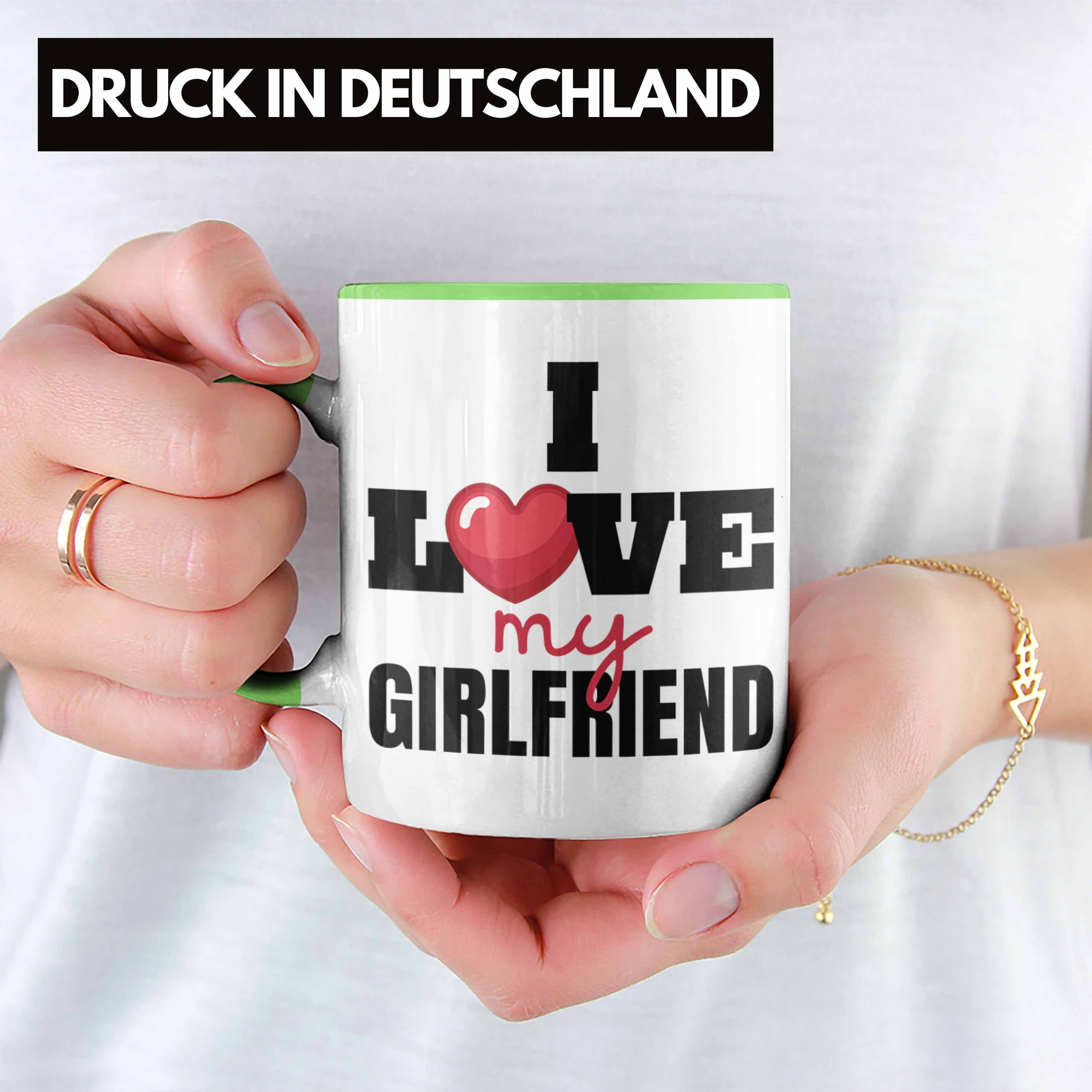 Girlfriend Liebe Grün für Geschen My Trendation Freund Tasse I Beziehung Tasse Love Geschenk