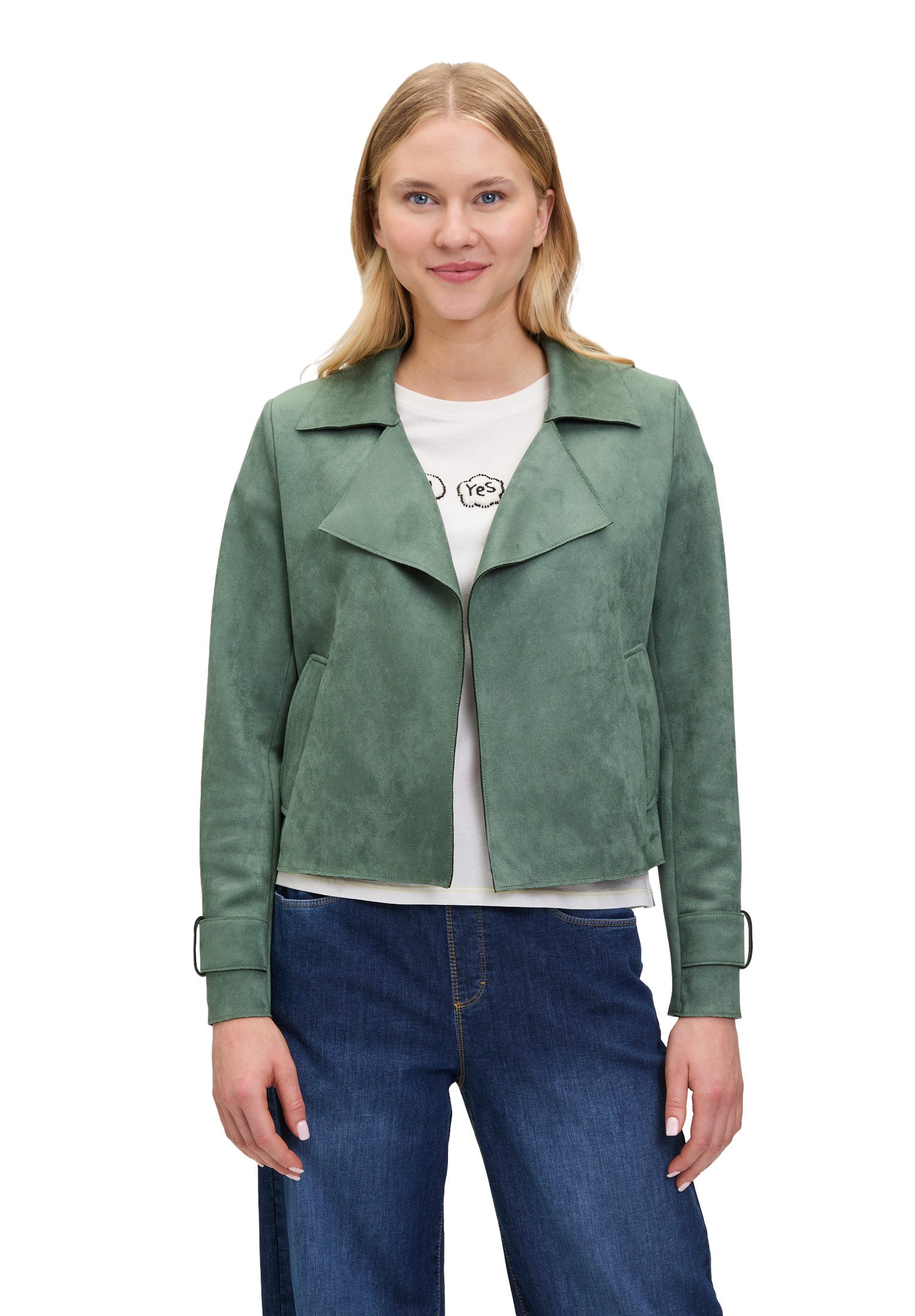 Cartoon Jackenblazer Damen Casual-Jacke mit Taschen günstig online kaufen