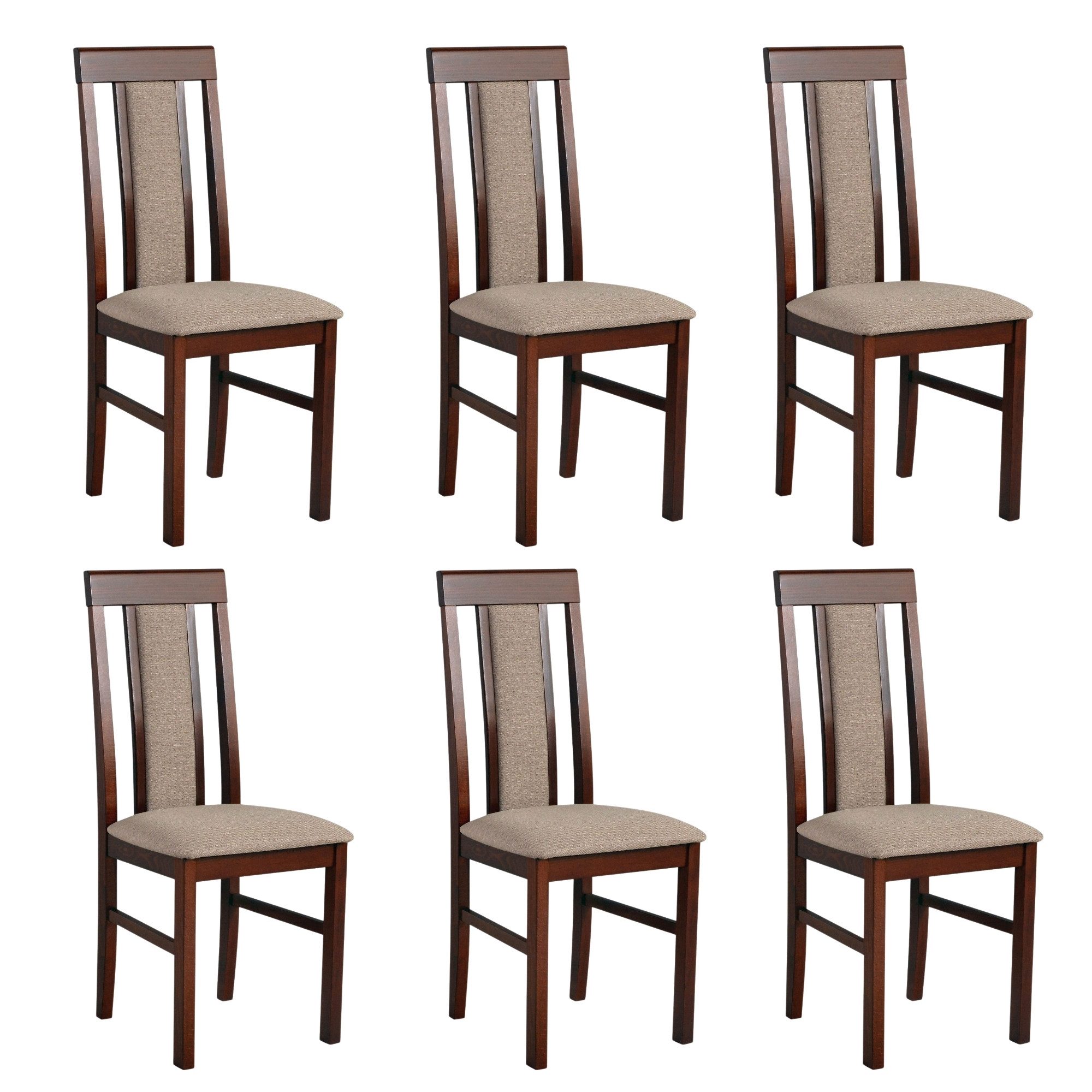 MOEBLO Stuhl ELIONA 2 (Eleganter Massivholz-Stuh – zeitloses Design mit gep günstig online kaufen