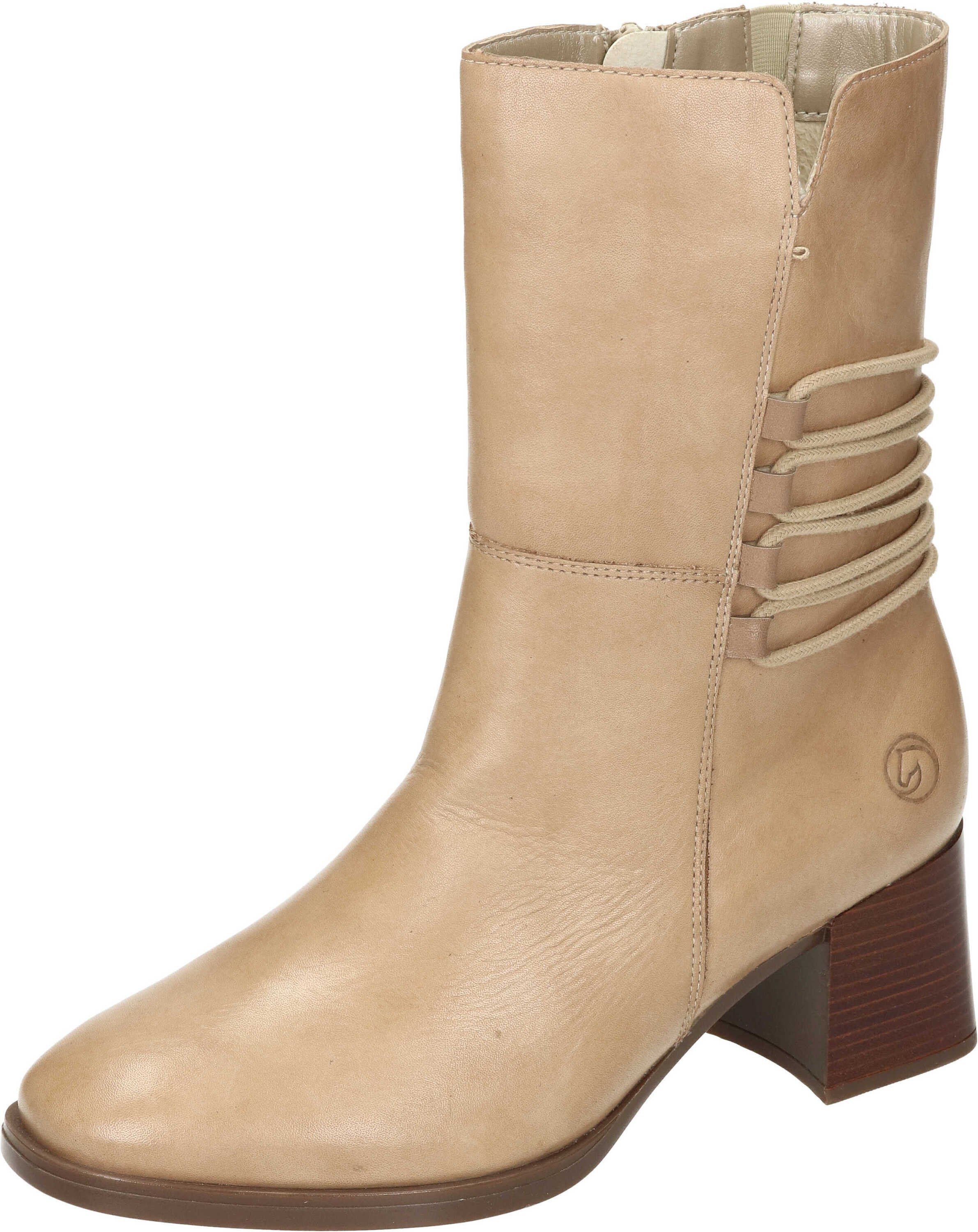 Remonte Stiefeletten Stiefelette aus echtem Leder beige