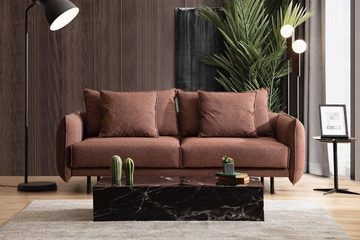 JVmoebel Loungesofa Wohnzimmer Sofa Couch Möbel Einrichtung Couch braun Sofas Couches neu, 1 Teile, Made in Europa