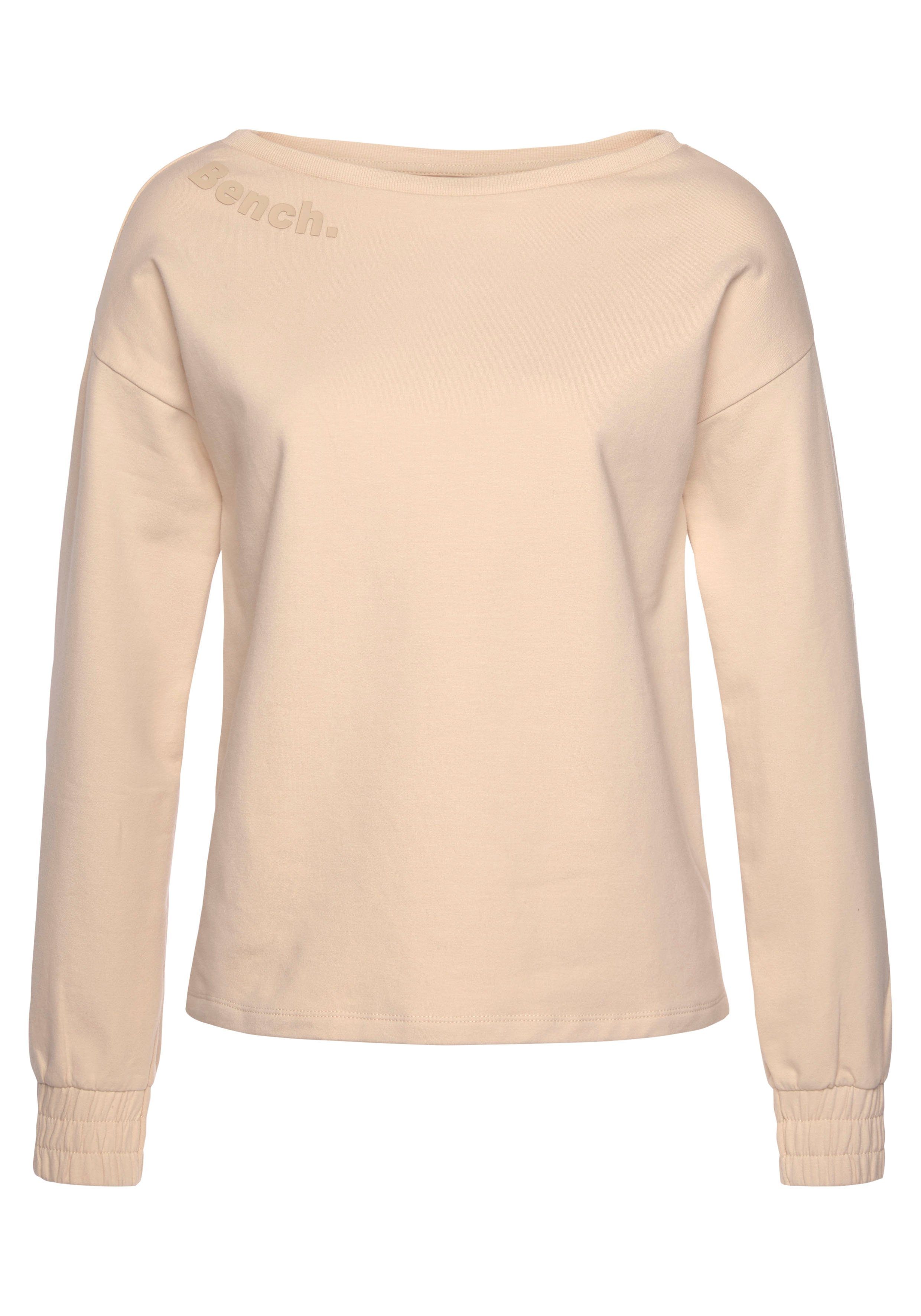 Bench. Loungewear Sweatshirt mit gerafften Ärmelbündchen, Loungeanzug – Bild 2 von 5
