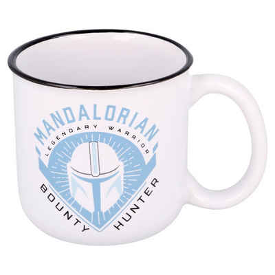 Star Wars Tasse »Star Wars Mandalorian«, Keramik, Premium 400 ml Kaffeebecher Kakaobecher im Geschenkkarton Gamers + Fans