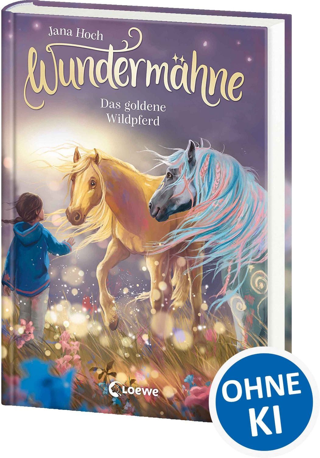 Kinderbuch Wundermähne (Band 4) - Das goldene Wildpferd Ein gemaltes Traumpferd u Jana Hoch