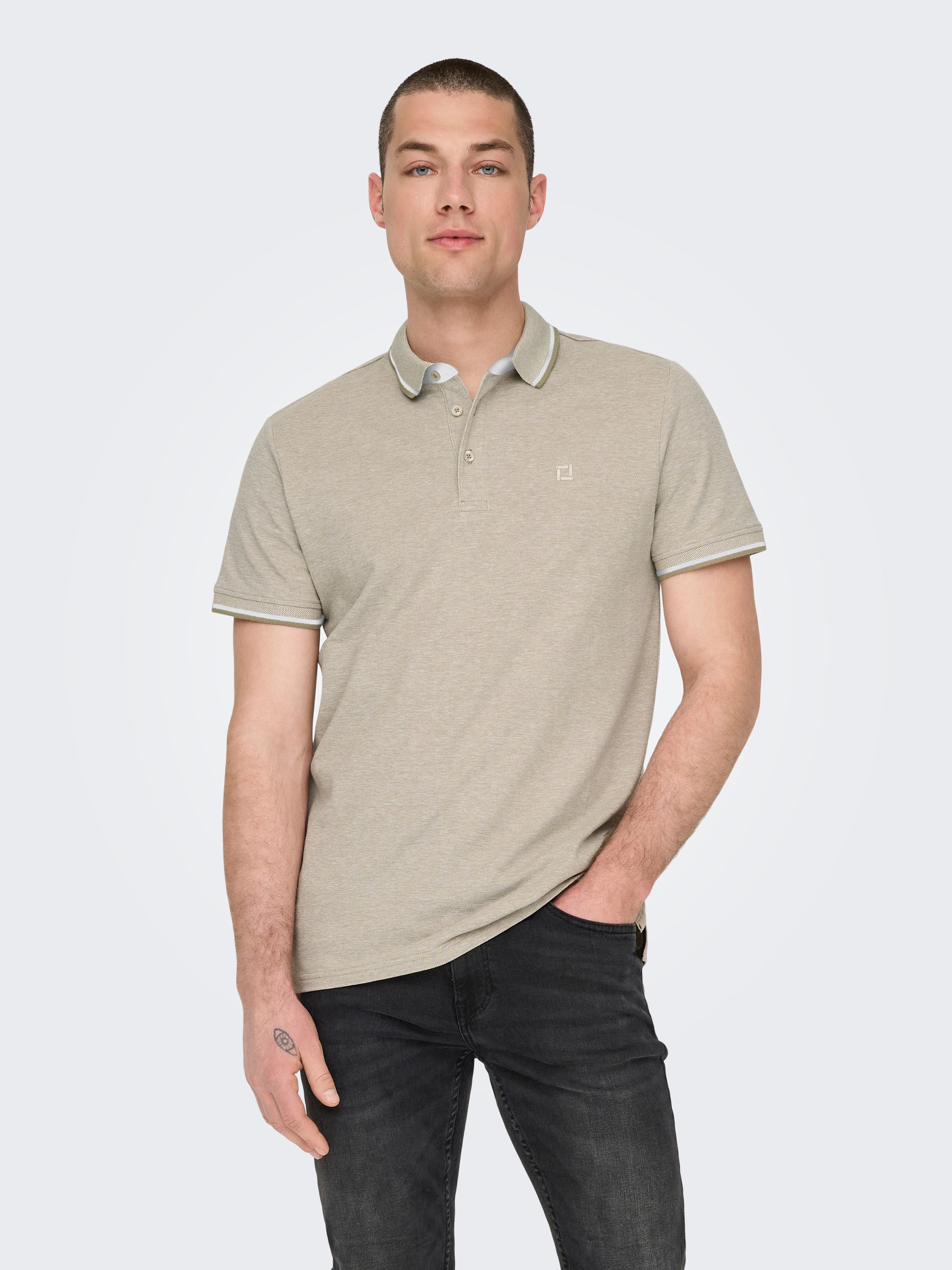 Poloshirt ONSFLETCHER SLIM SS POLO NOOS