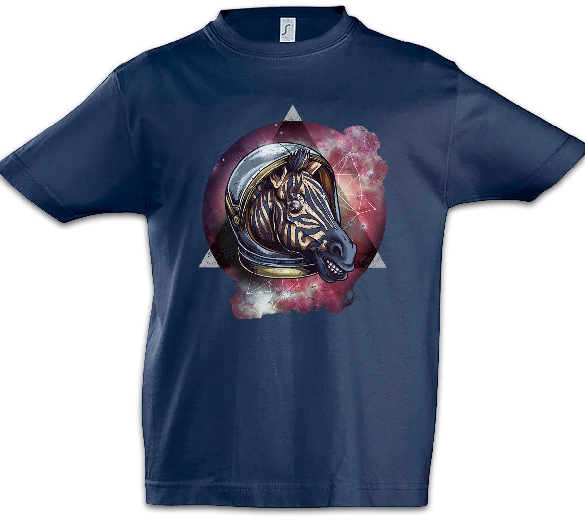 Print-Shirt Zebra Astronaut Kinder T-Shirt Raumfahrt Astronaut Katze Love Weltraum