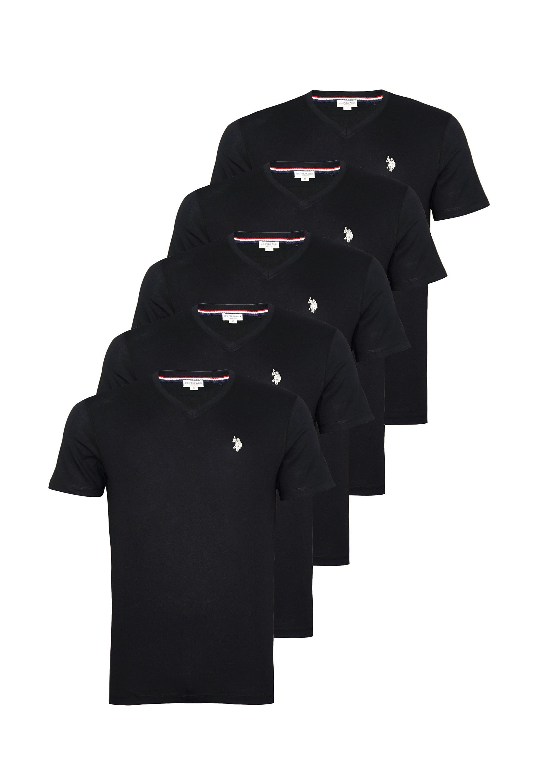 U.S. Polo Assn. T-Shirt T-Shirt Kurzarmshirt 5er Pack (5-tlg., 5)