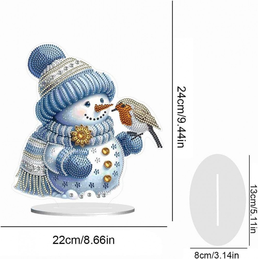 FELIXLEO Fensterdekoration Diamantmalerei Weihnachten neuer Schneemann günstig online kaufen