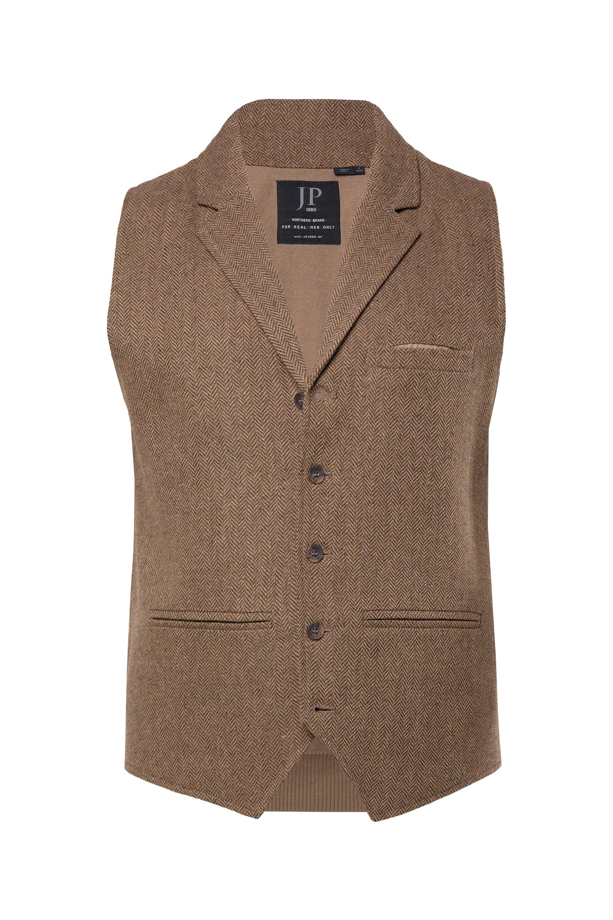 JP1880 Steppweste JP1880 Tweed-Weste FLEXNAMIC® Herringbone-Tweed günstig online kaufen