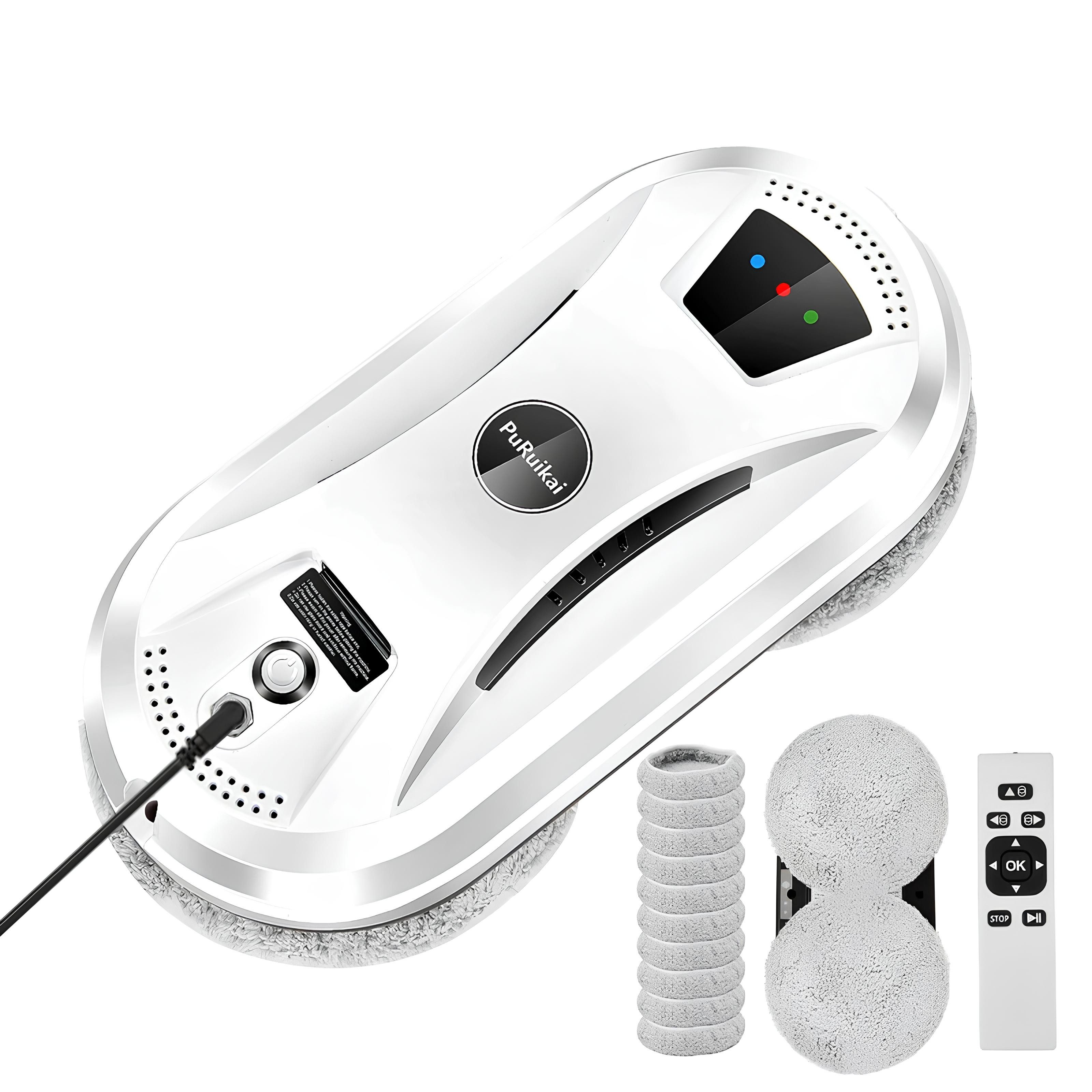Athlix Akku-Fensterreiniger Fensterputzroboter automatisch Fenster Reiniger Fenster Fliesen, 10 Meter pro Minute, 800W, 150kg Zugkraft