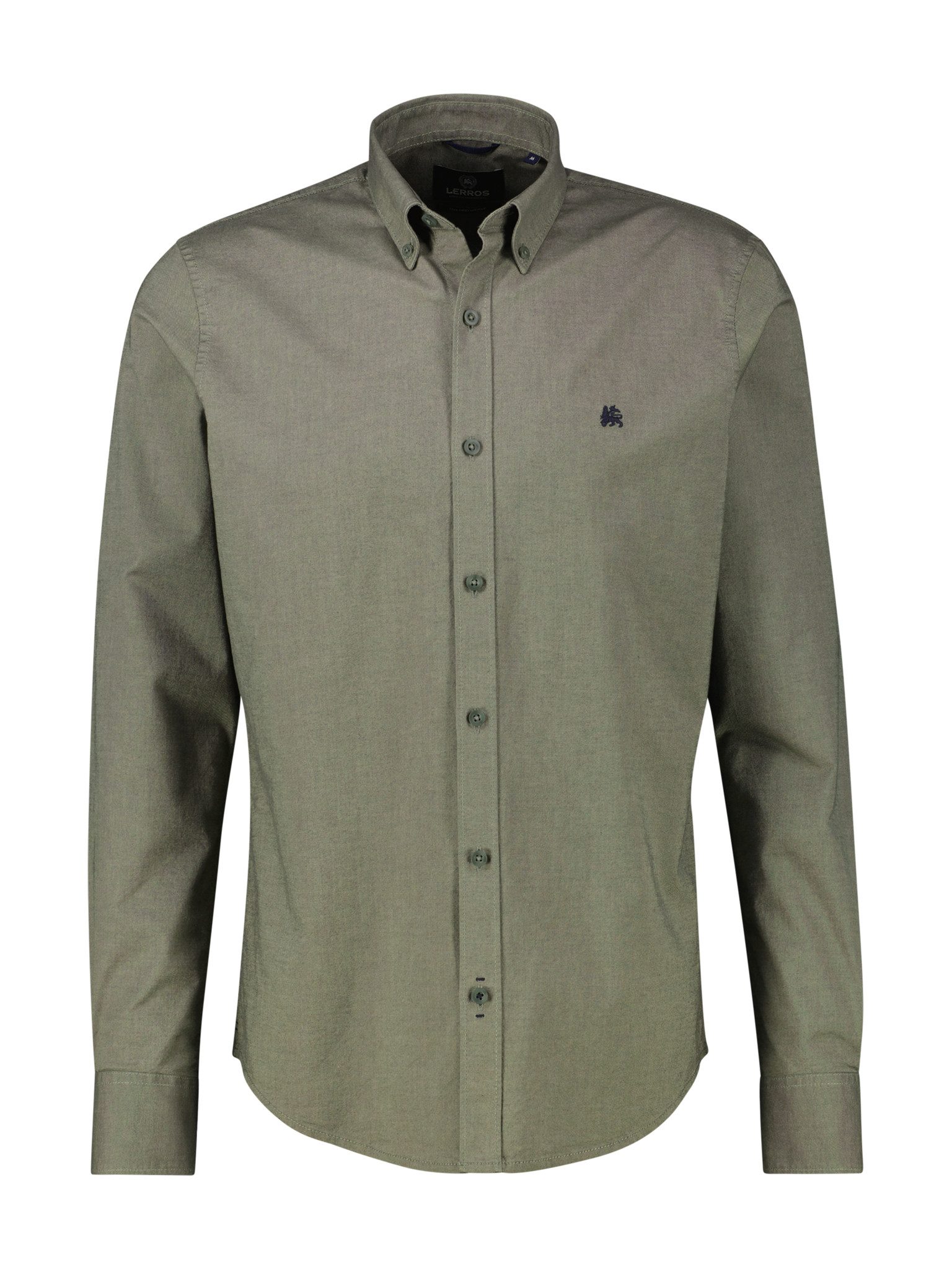 LERROS Langarmhemd Oxford Solid mit Button-Down-Kragen