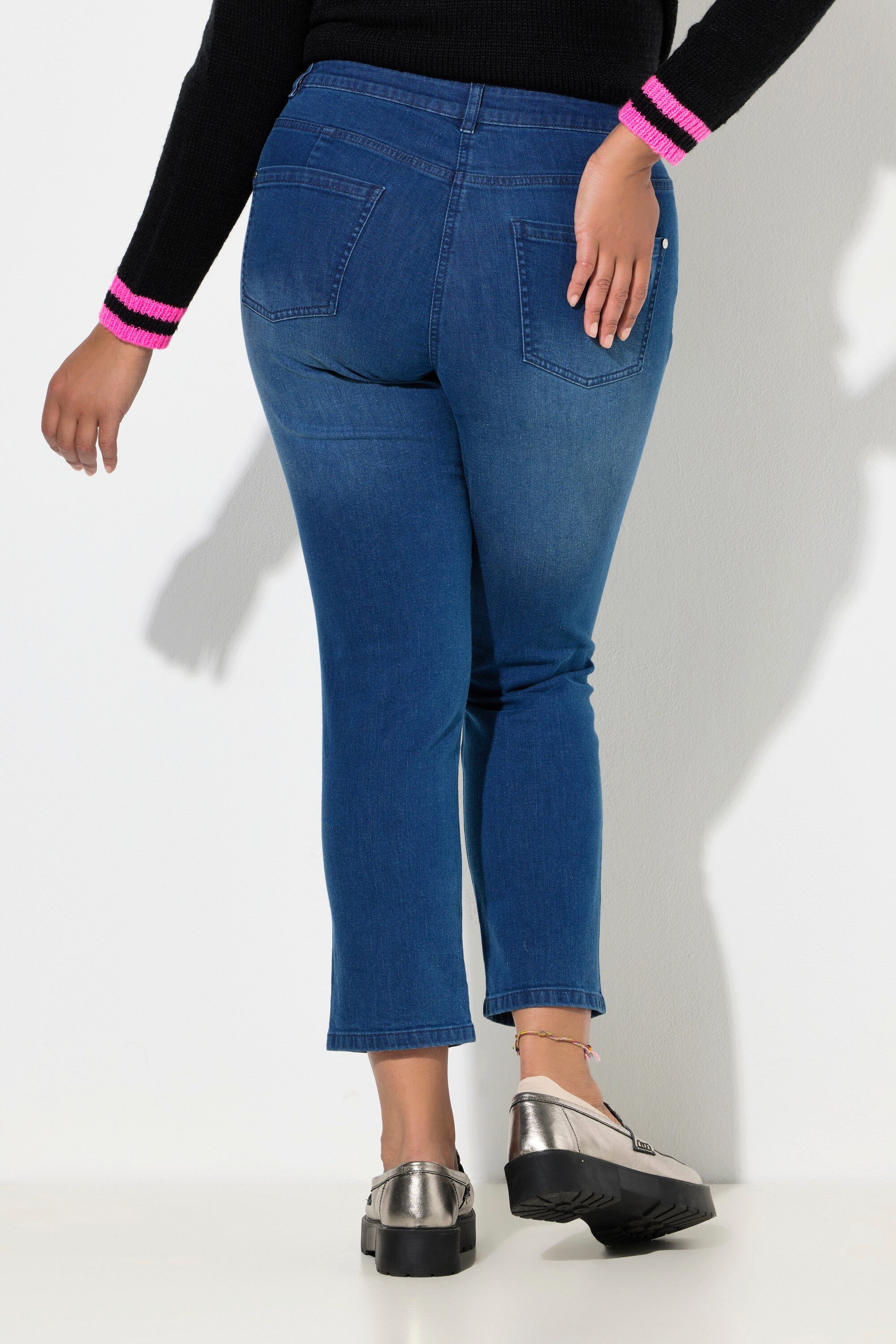 Angel of Style Regular-fit-Jeans Jeans Straight Fit Destroy-Effekte 5-Pocket