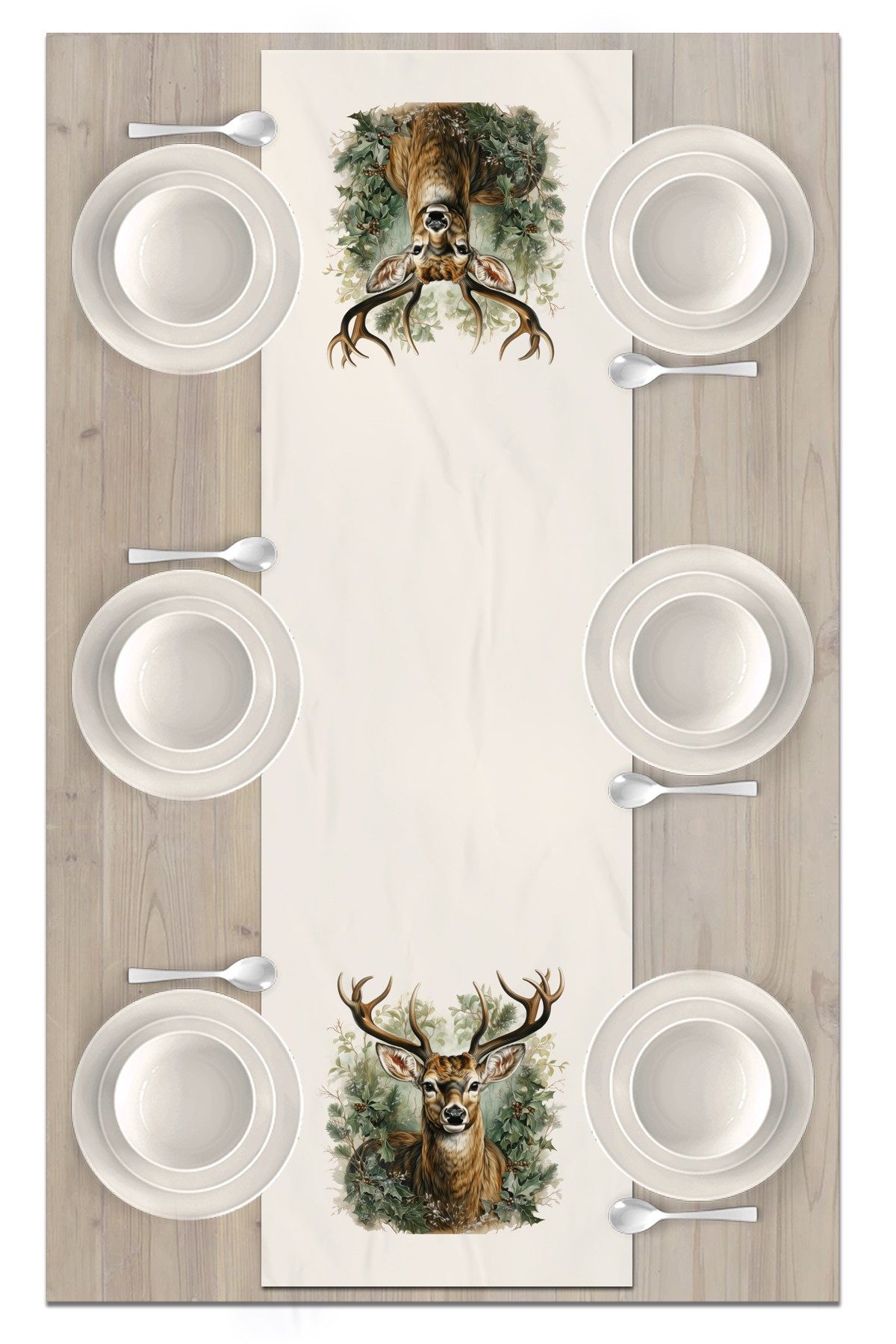 L'Essentiel Maison Tischläufer Weihnachten, Festliches Weihnachtsmotiv, 100% Polyester