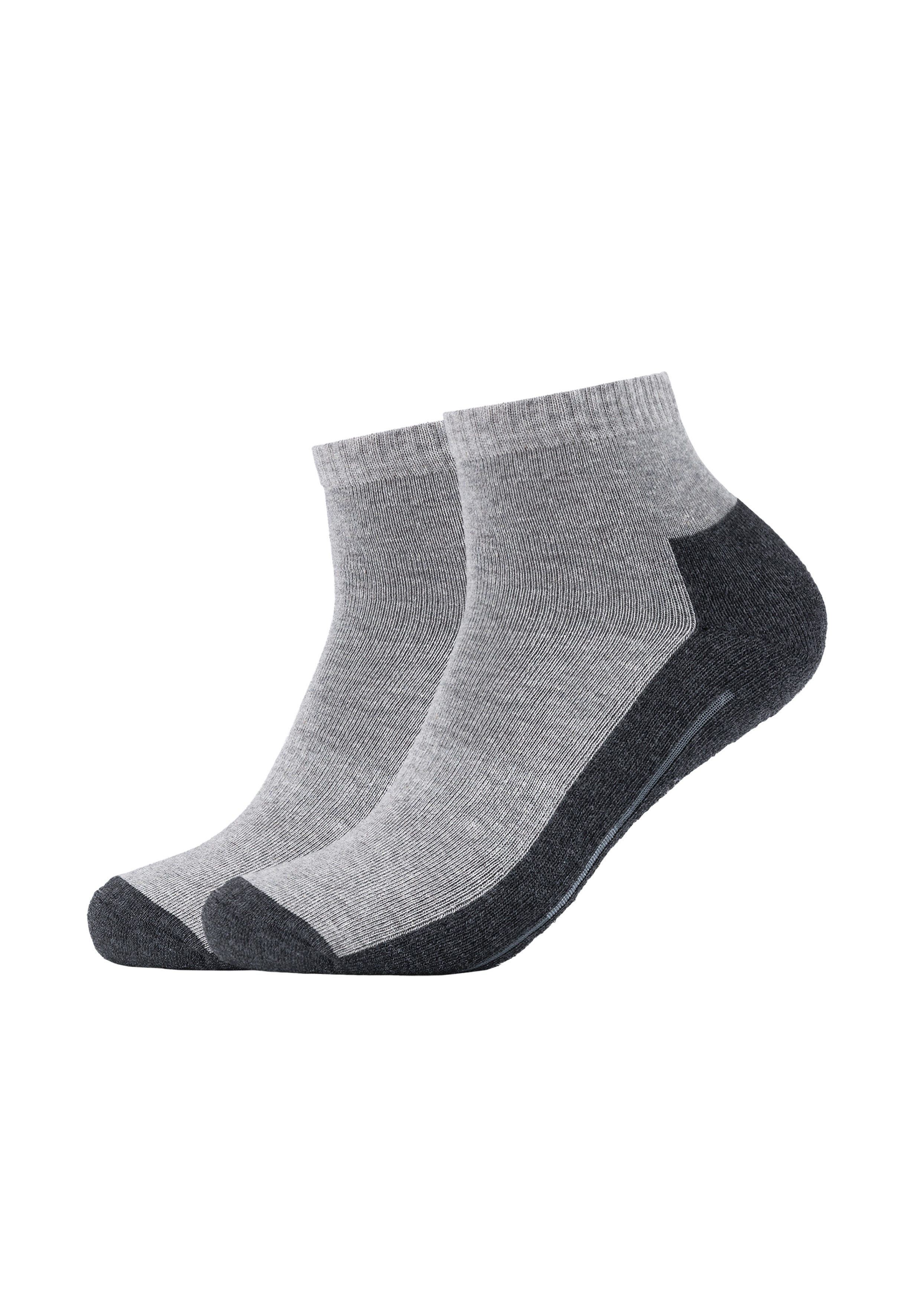 Camano Kurzsocken function (4 Paar) mit entlastender Halbplüschsohle
