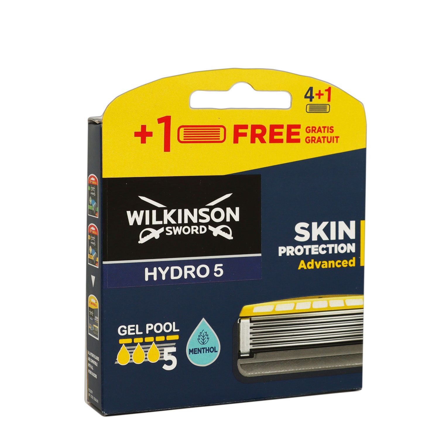Wilkinson Rasierklingen Hydro 5 Skin Protection Advanced 4+1 Rasierklingen Menthol 5 Stück