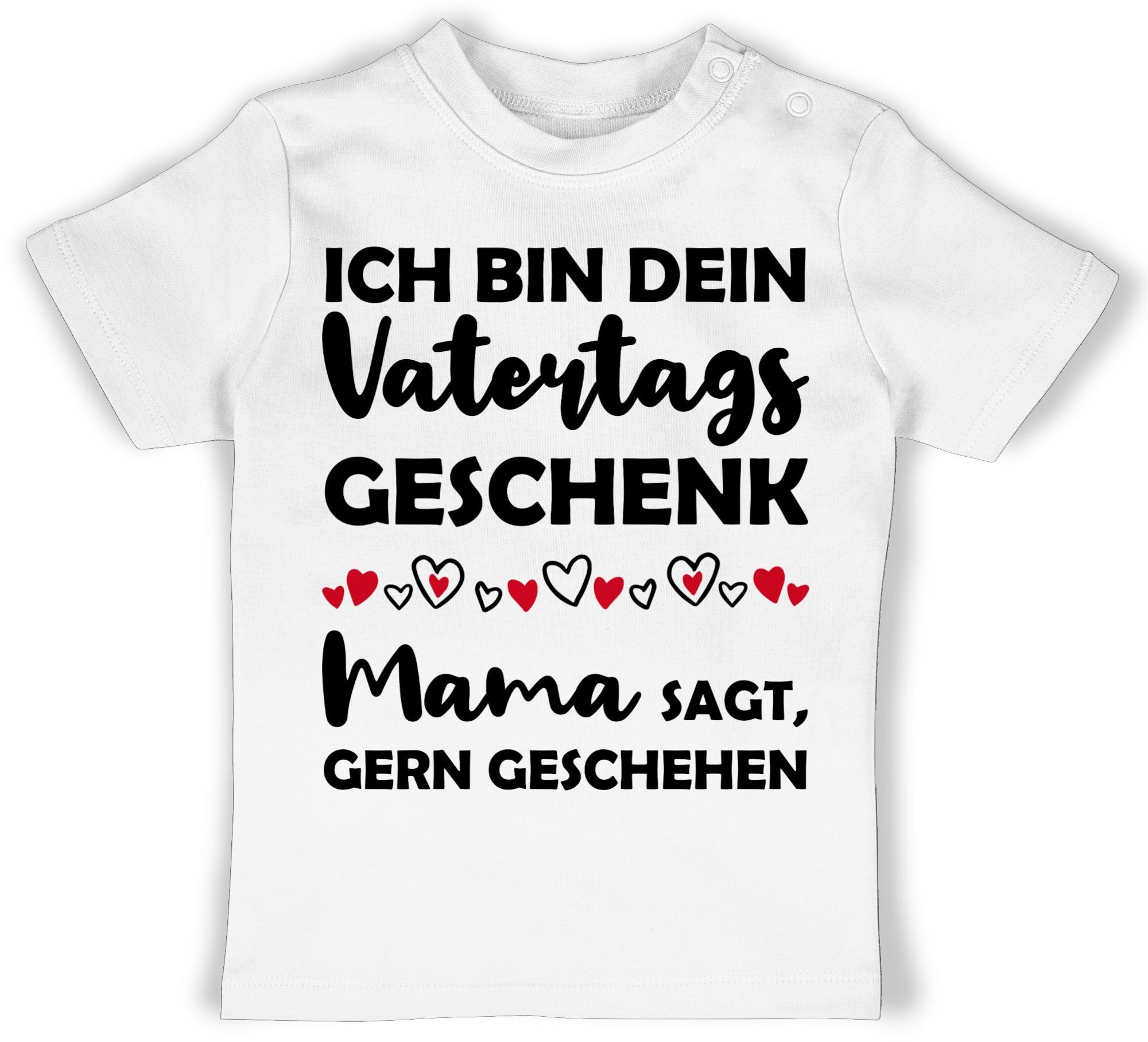 Shirtracer T-Shirt Ich bin dein Vatertagsgeschenk Mama sagt, gern geschehen  Geschenk Vatertag Baby