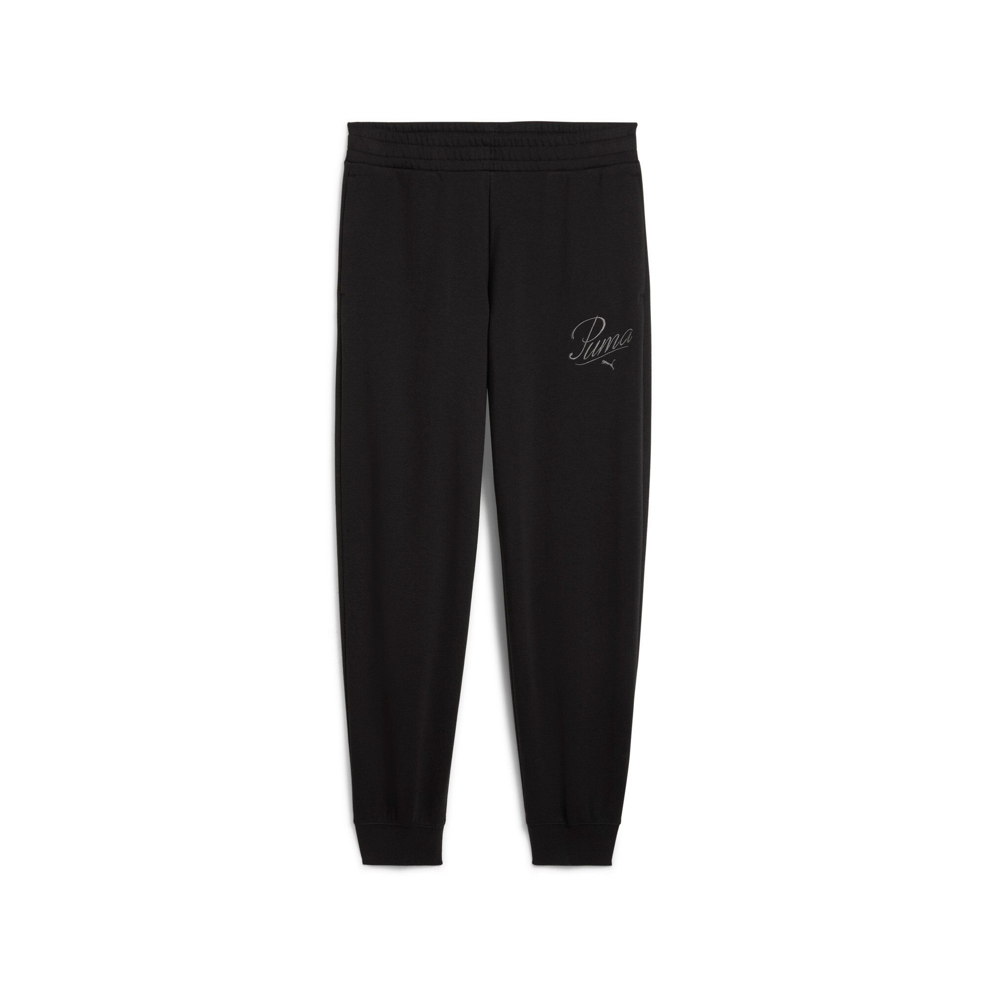 PUMA Trainingshose ESS SCRIPT COMFORT SWEATPANTS TR CL sportlicher Stil, für Training und Freizeit, aus French Terry