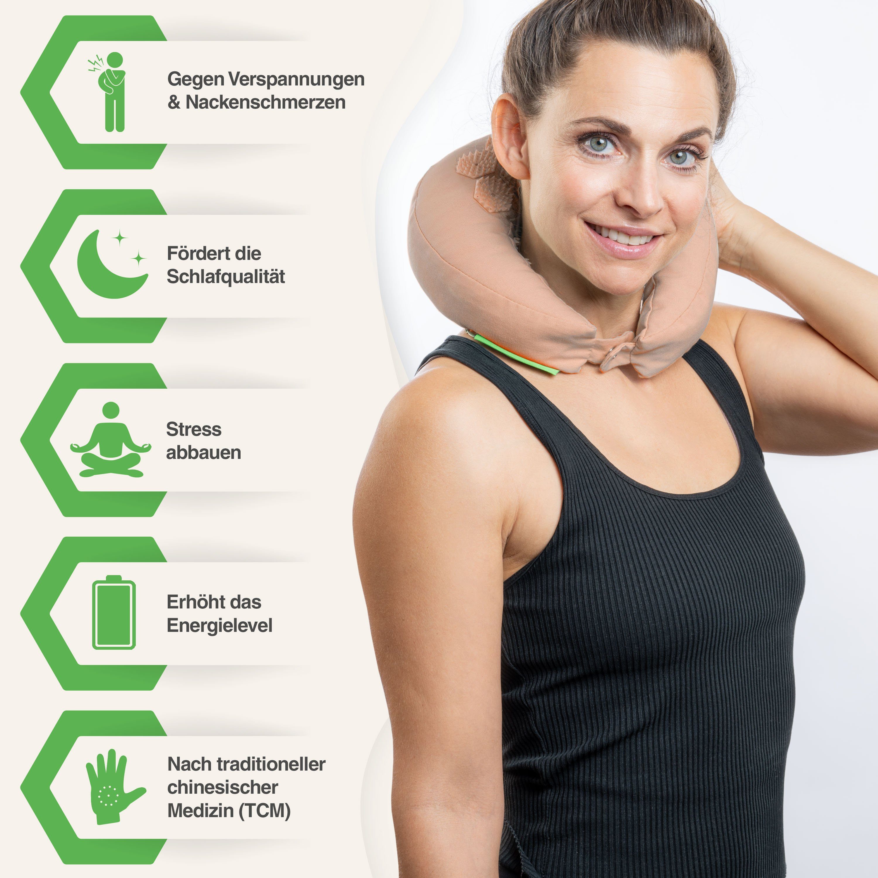 BACKLAxx® Nackenhörnchen Akupressur, Akupressur U Kissen günstig online kaufen