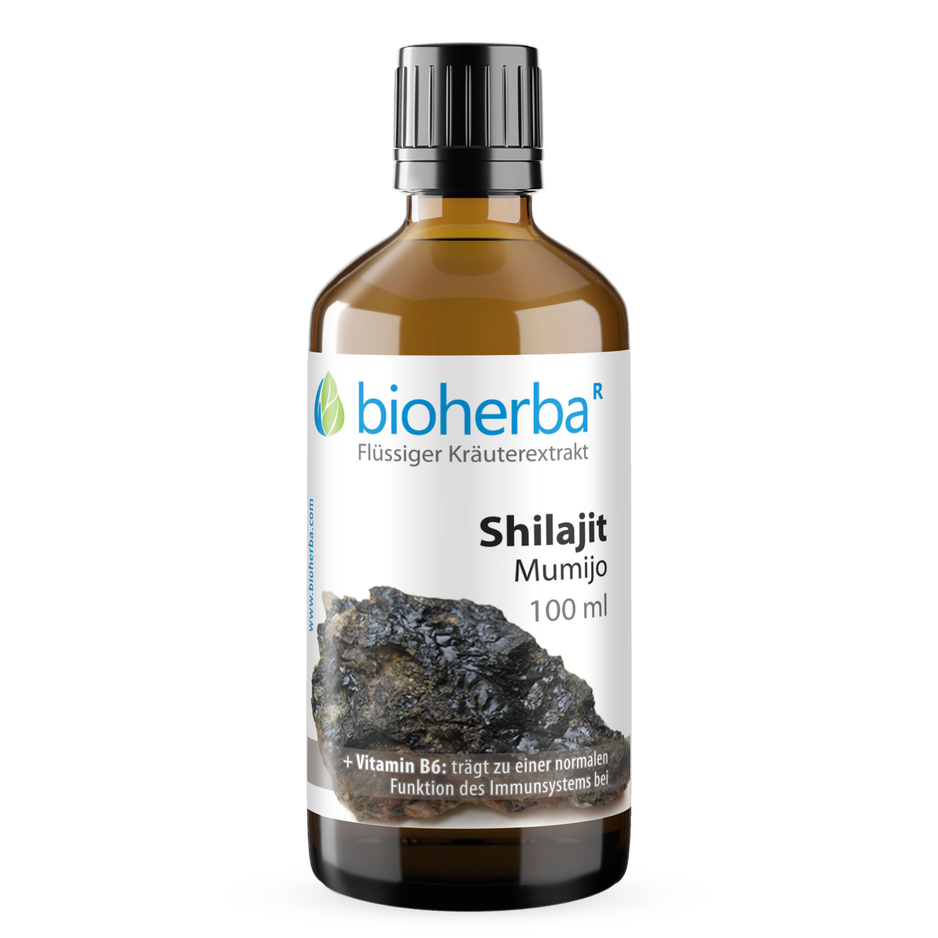 BIOHERBA R Bioherba Shilajit Mumijo Tropfen Tinktur 100 ml Glasflasche, 1 er
