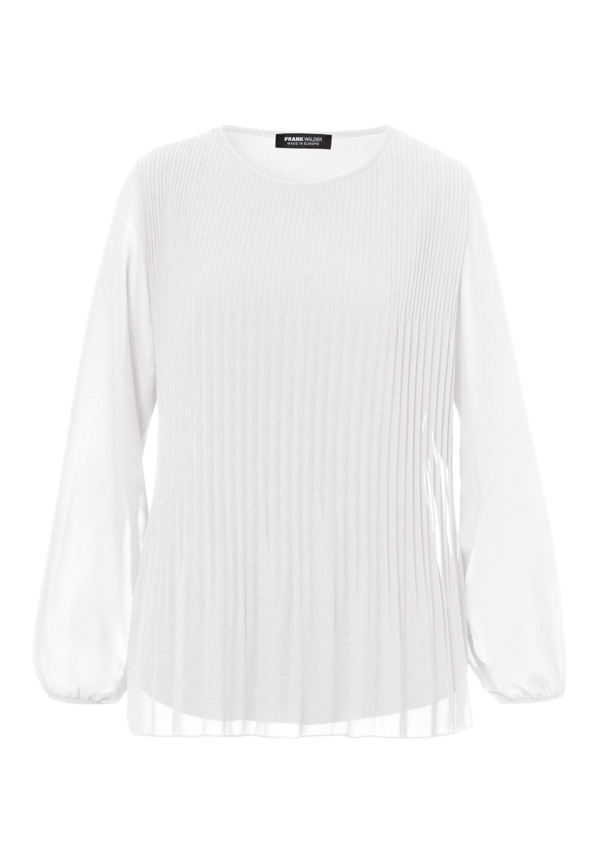 FRANK WALDER Langarmbluse mit Plissee-Struktur günstig online kaufen