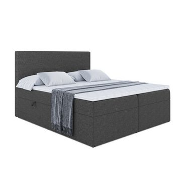 ALTDECOR Boxspringbett LUKAS (Multipocket-Matratze H4. H3 Matratze Bonellfederung. Topper. Kopfteil)