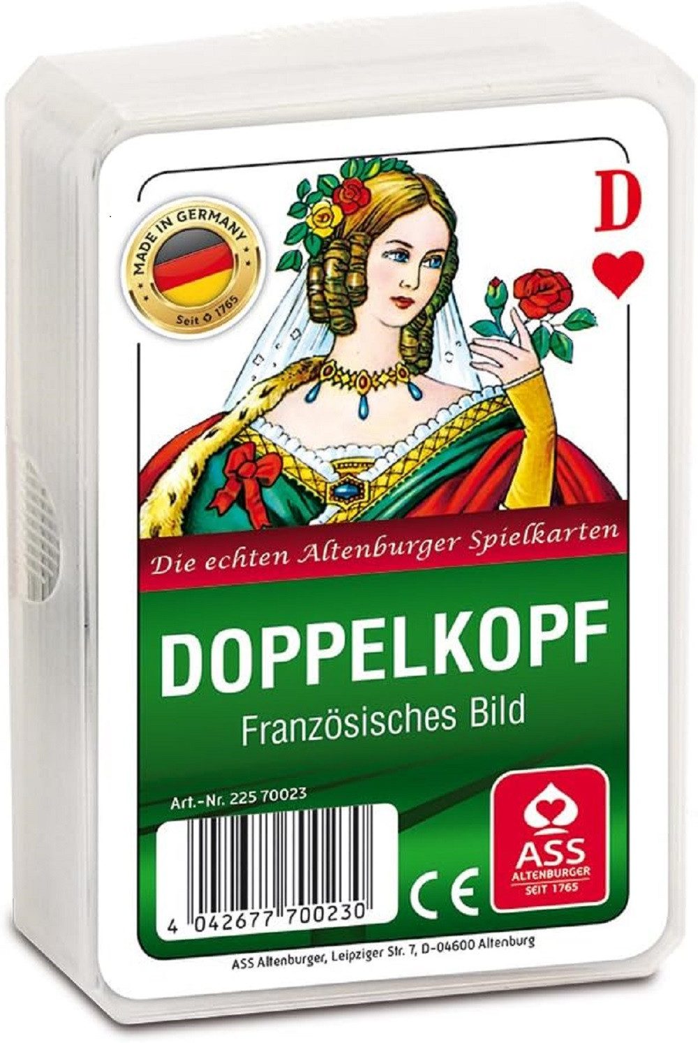 ASS Altenburger Spiel Skat,Spielkarten, Skatkarten, deutsches Bild, Blatt, Kornblume, / Doppelkopf, französisches Bild, Spiele, Geschenke