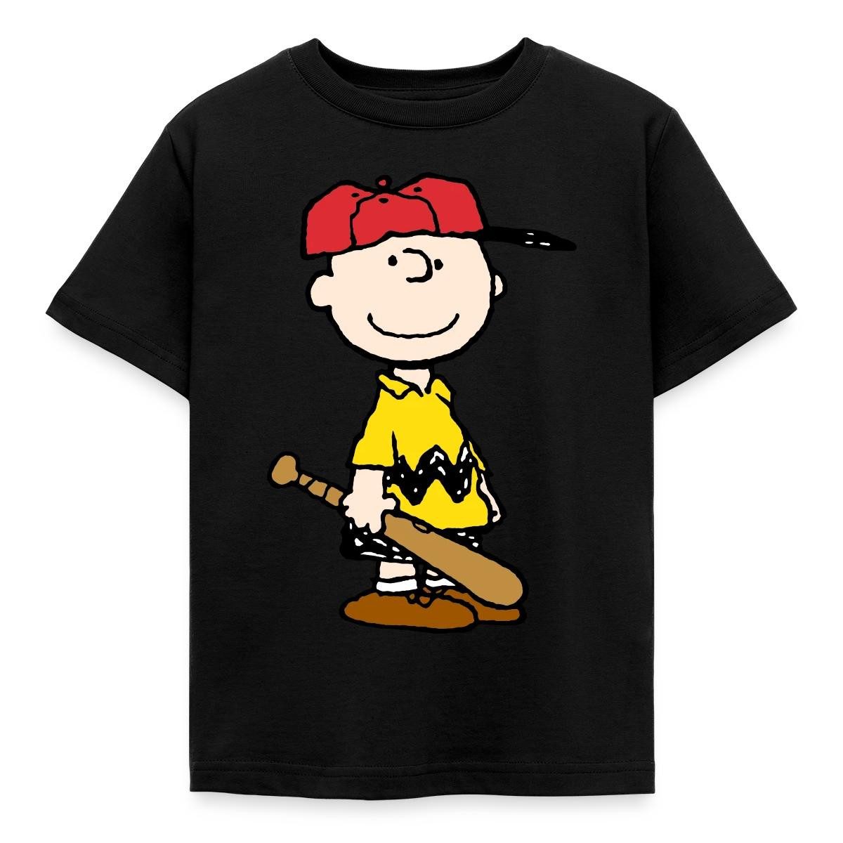 Spreadshirt T-Shirt Peanuts Charlie Brown Baseball Sport Kinder T-Shirt (1-tlg)