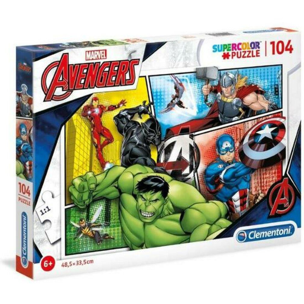 Clementoni® Puzzle Clementoni 104Pcs Puzzle The Avengers 27284 X6, Puzzleteile