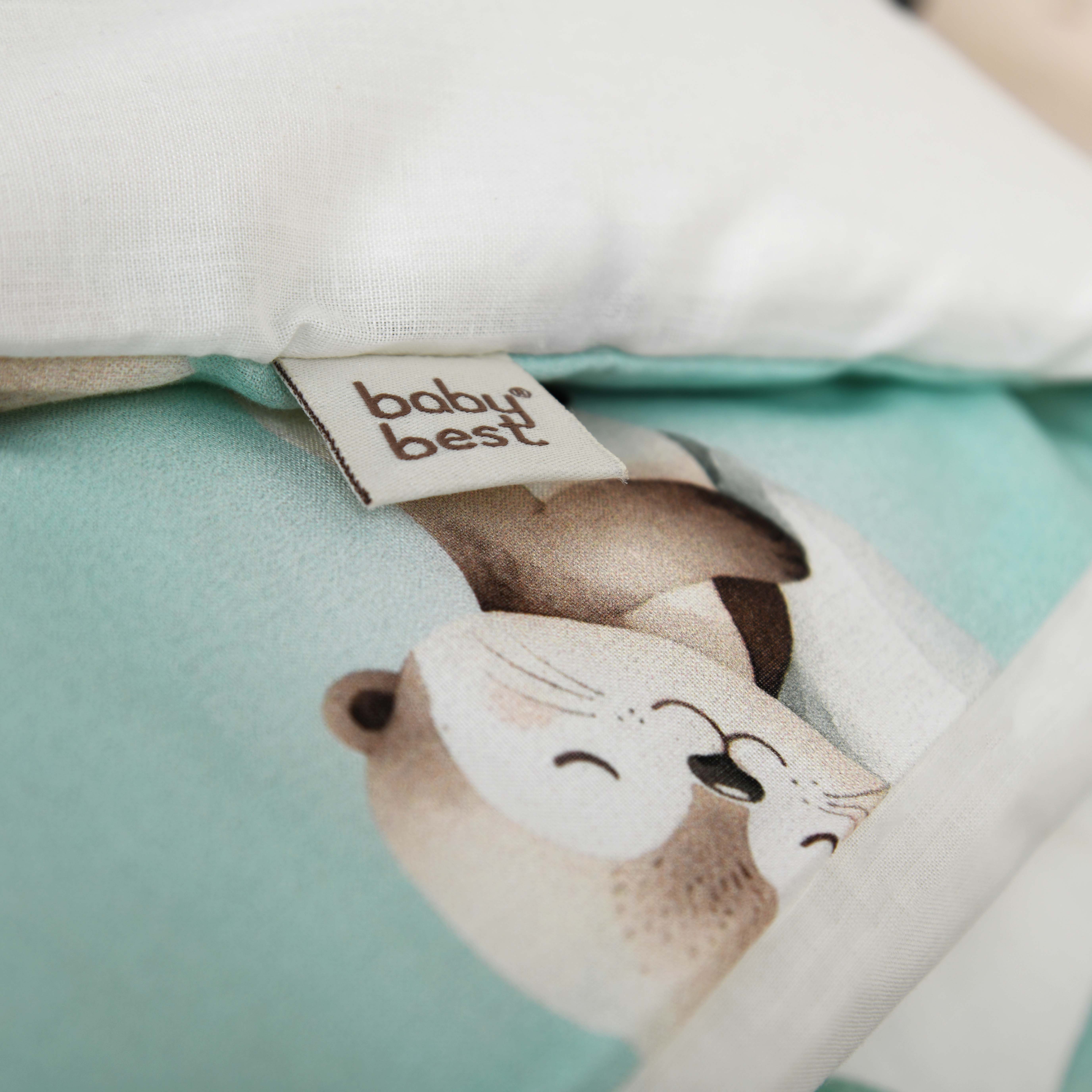Baby Best Babybettwäsche Schnuffel-Otter, Renforcé, 2 teilig, Wendebettwäsche – Bild 4 von 5