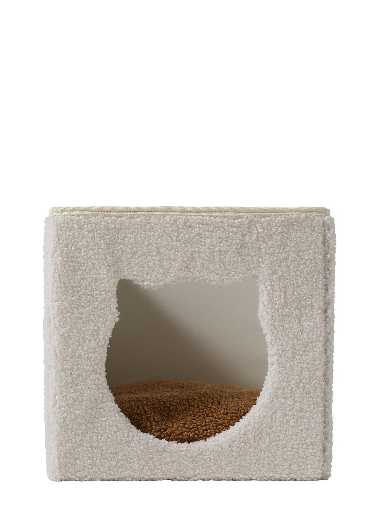 vertbaudet Tierkorb Katzenkorb aus Teddy-Stoff FAMILY günstig online kaufen