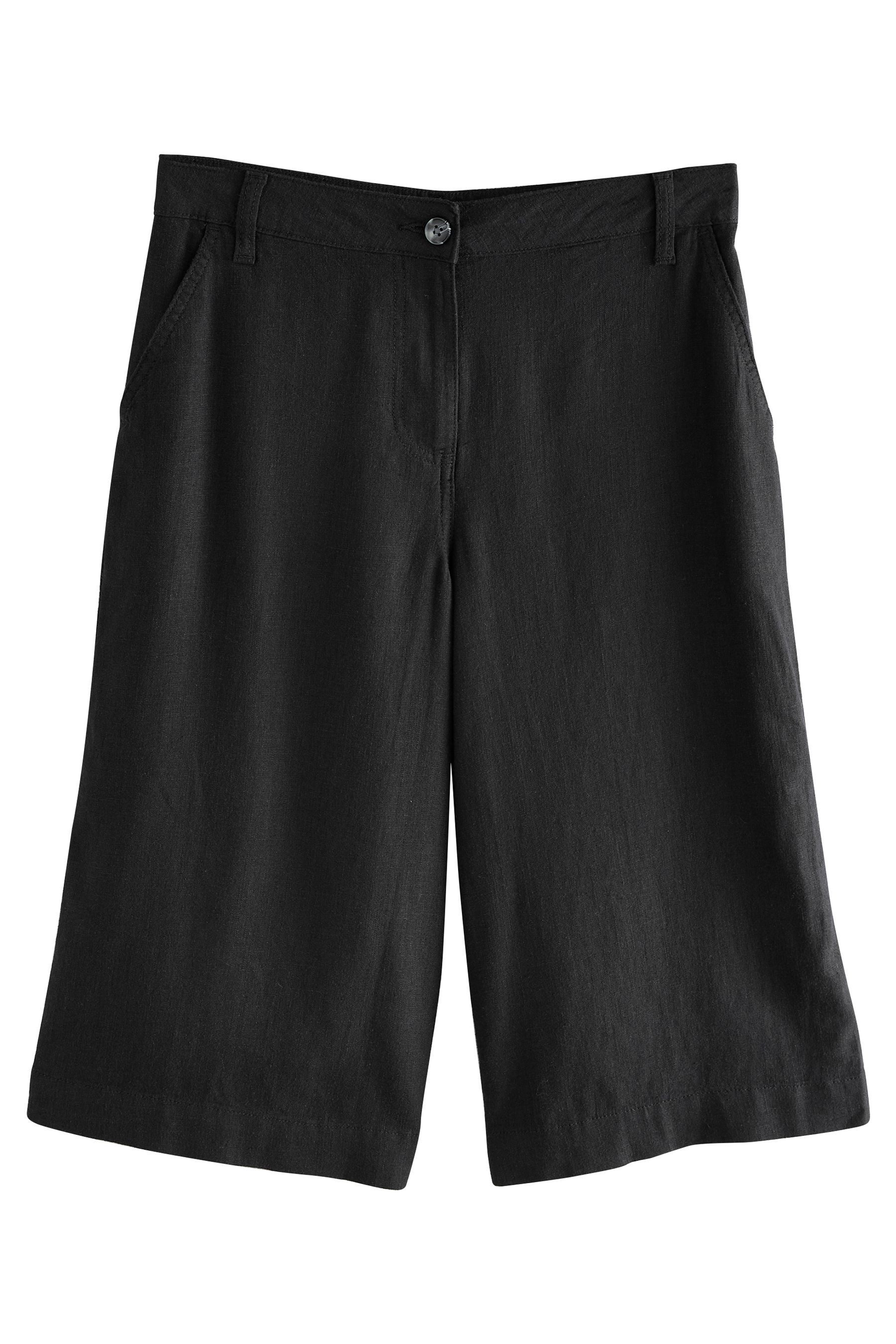 Next Shorts Lange Jeansshorts mit Leinenanteil, Kurzgröße (1-tlg) günstig online kaufen
