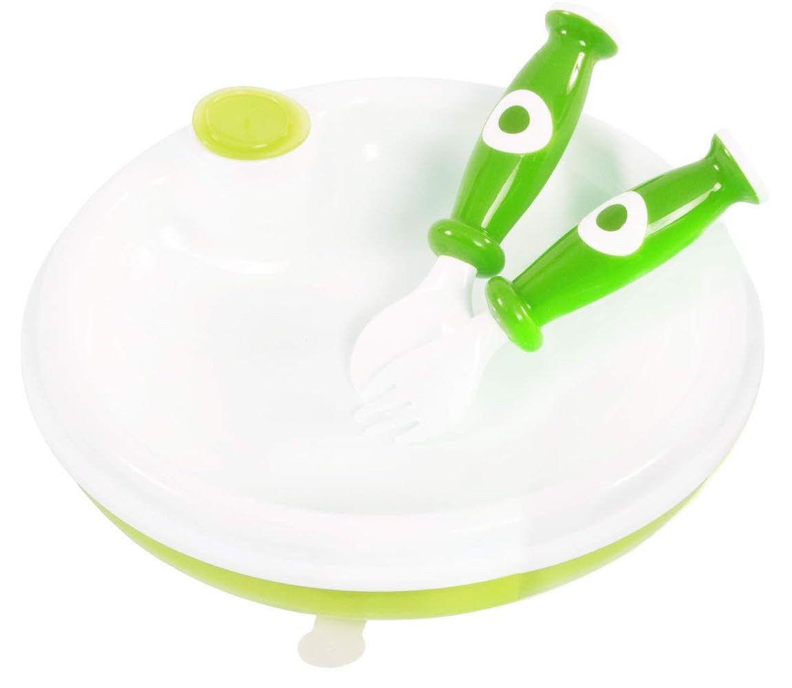 BIECO Kindergeschirr-Set Bieco 3-tlg. Warmhalte-Teller-Set inkl. Besteck (1-tlg)