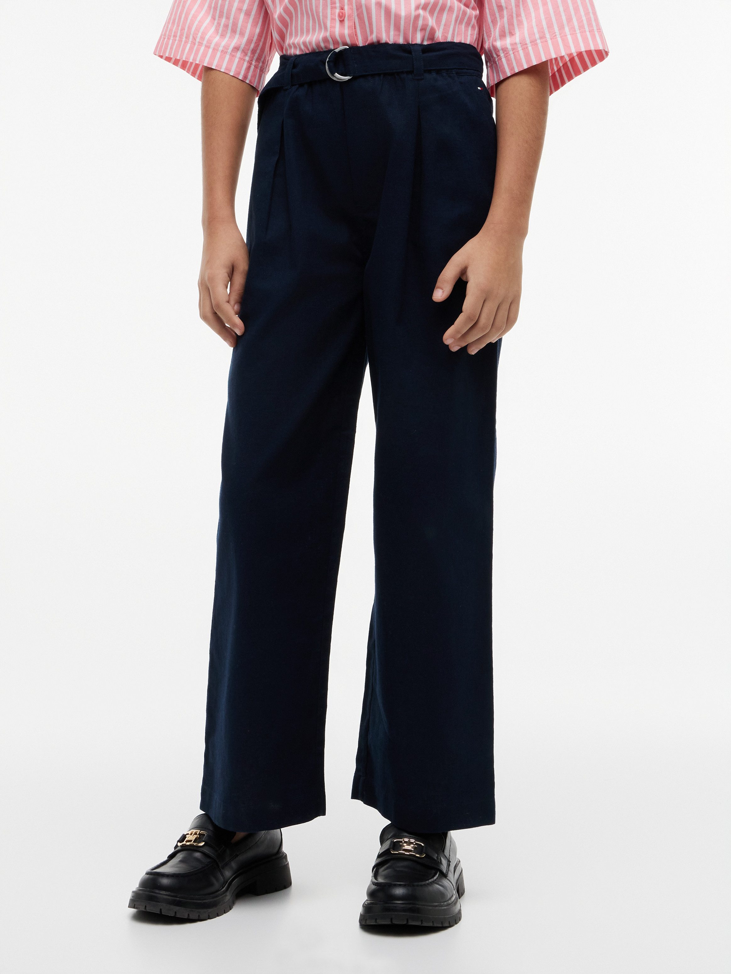 Bundfaltenhose PLEATED LINEN PANT BELT