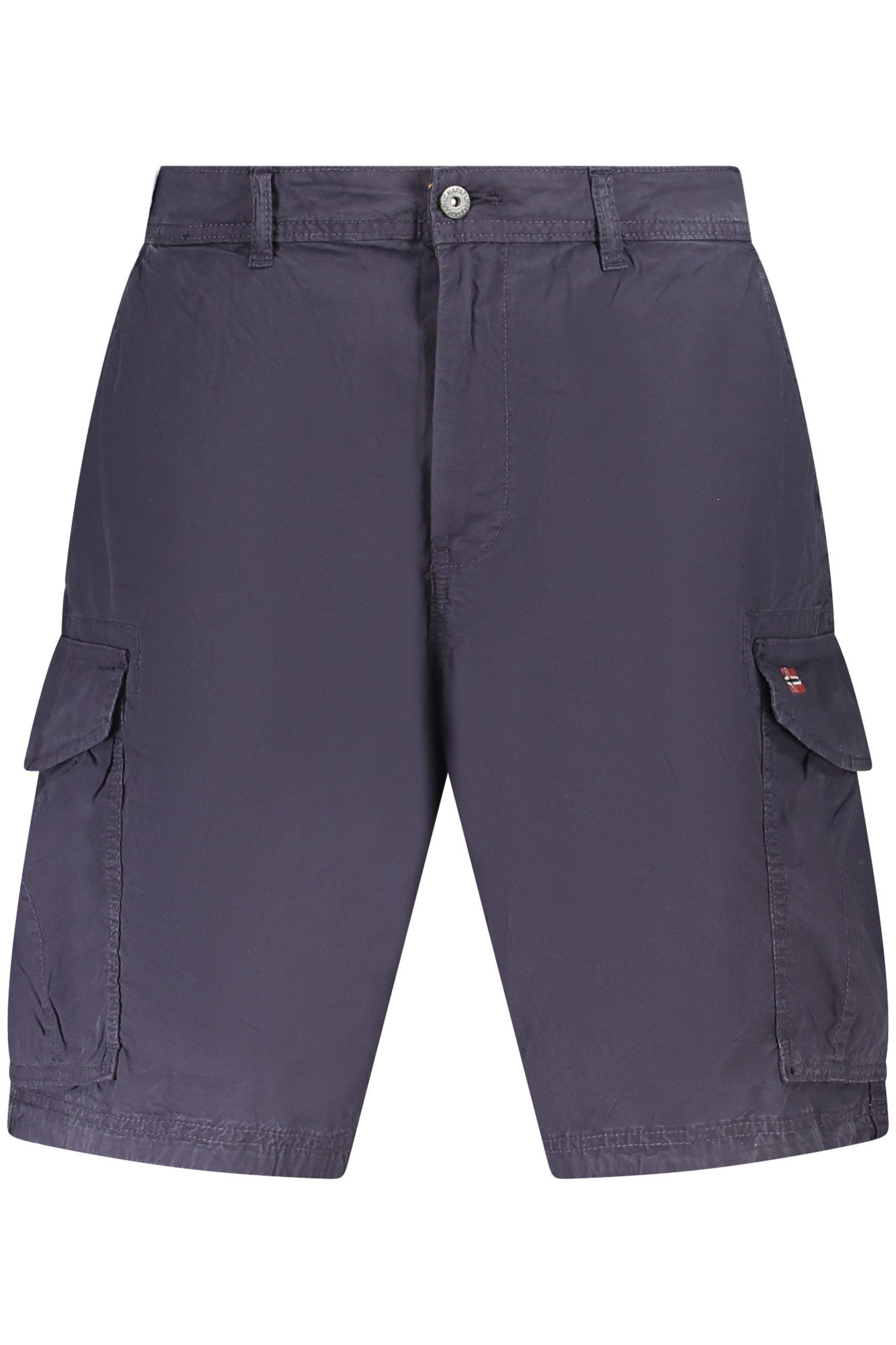 Napapijri 5-Pocket-Hose Herren Bermuda-Shorts Blau mit Taschen & Stickerei