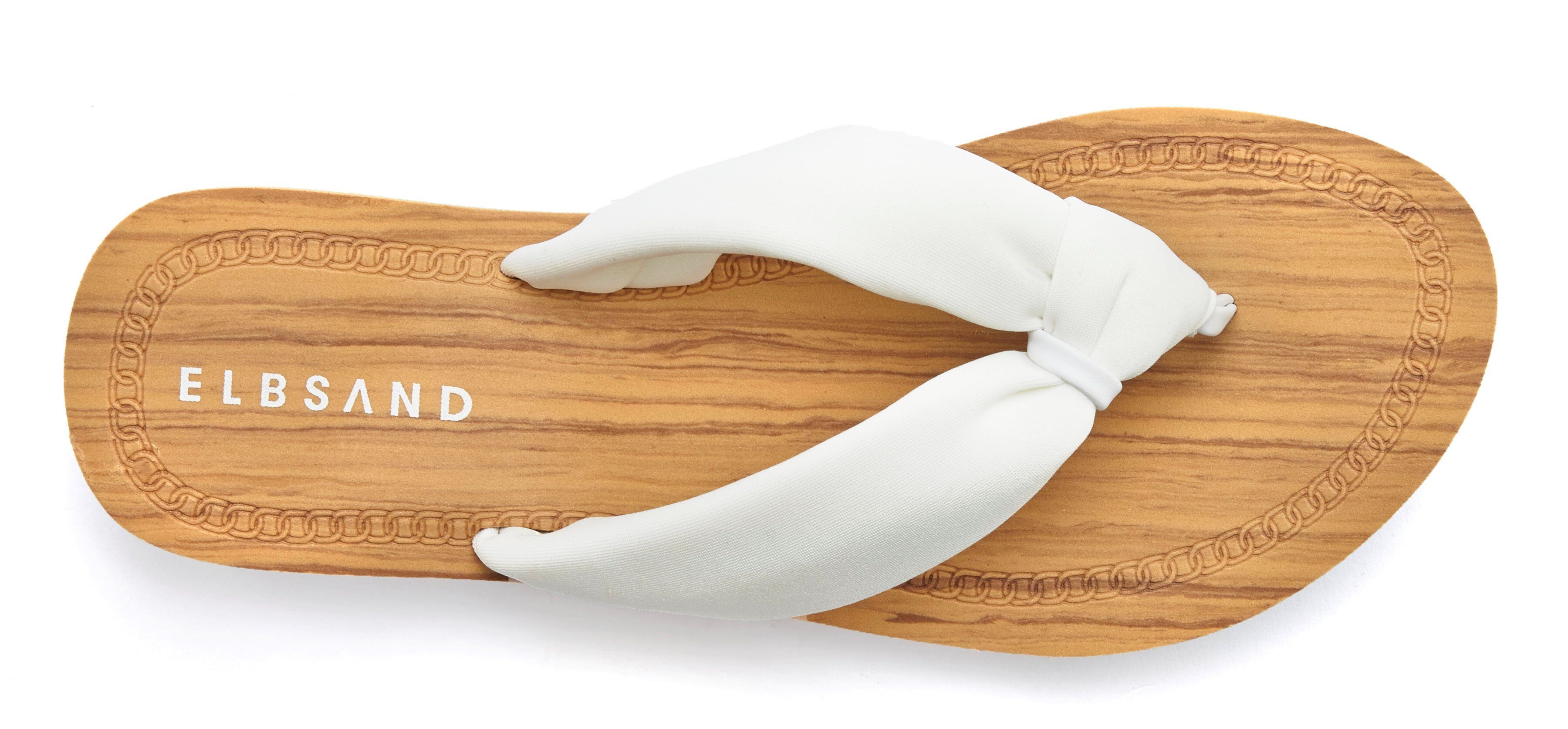 Elbsand Sandale,Badelatsche,Flip Flop,Mule, Pantolette,Badeschuhe,Sommerschuhe Badezehentrenner Zehentrenner mit wasserabweisender und ultraleichter Sohle VEGAN