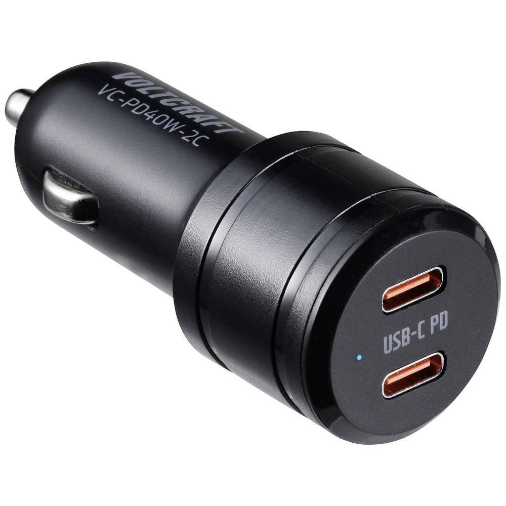 VOLTCRAFT USB-Schnelladegerät PD40W für Kfz VC-13431420 USB-Ladegerät (USB Power Delivery (USB-PD)