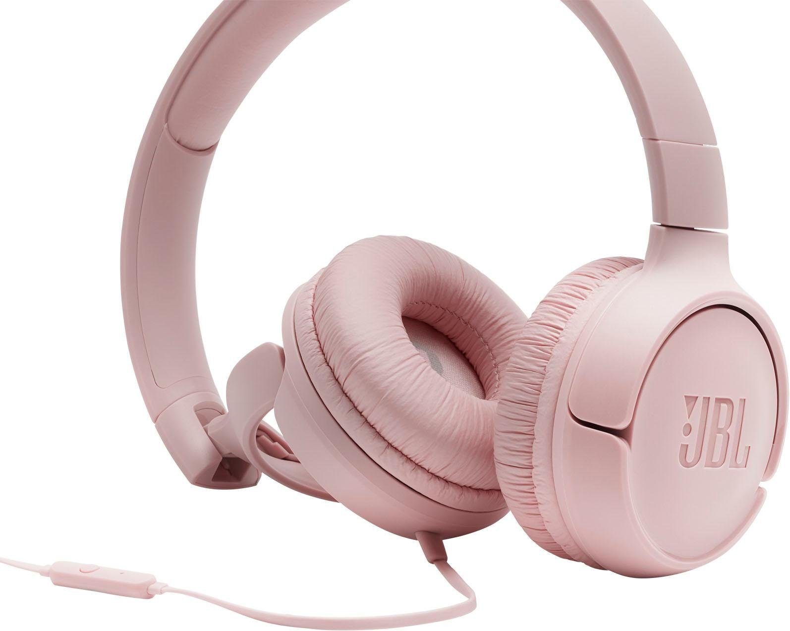 JBL TUNE 500 On-Ear-Kopfhörer Google Siri) rosa Assistant, (Sprachsteuerung