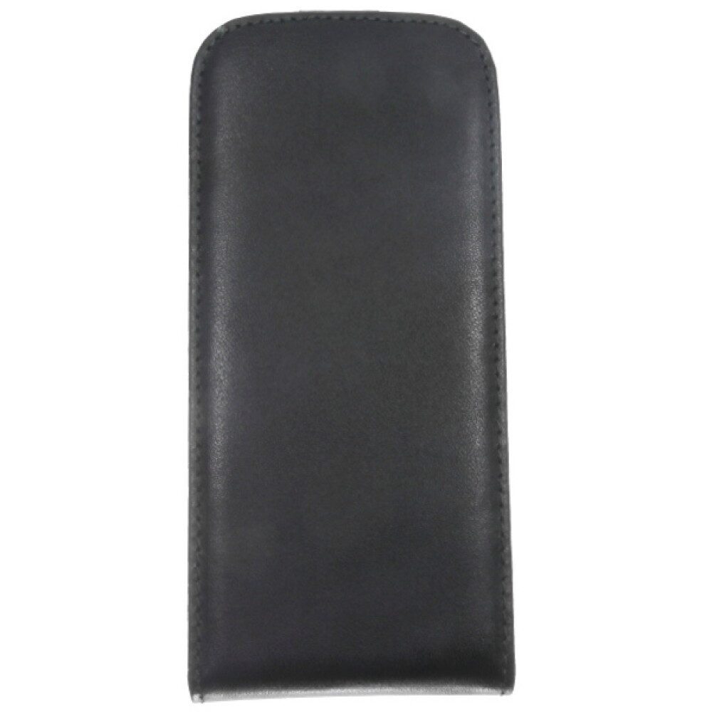 Handytasche Slim Leder Flip Handyhülle für HTC M8 Mini Schwarz (Flip Cover)
