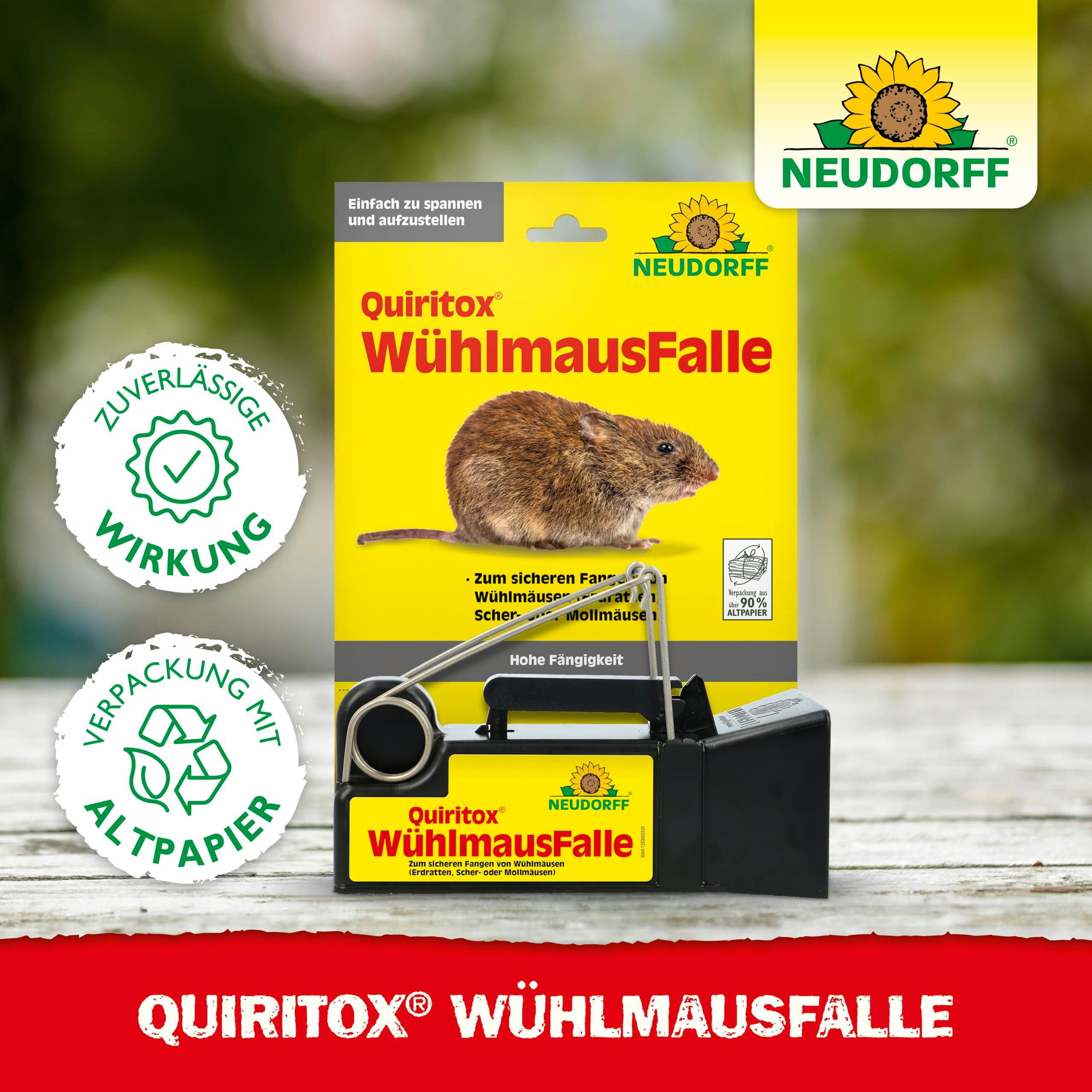 Neudorff Schlagfalle Quiritox WühlmausFalle 1 Stk.