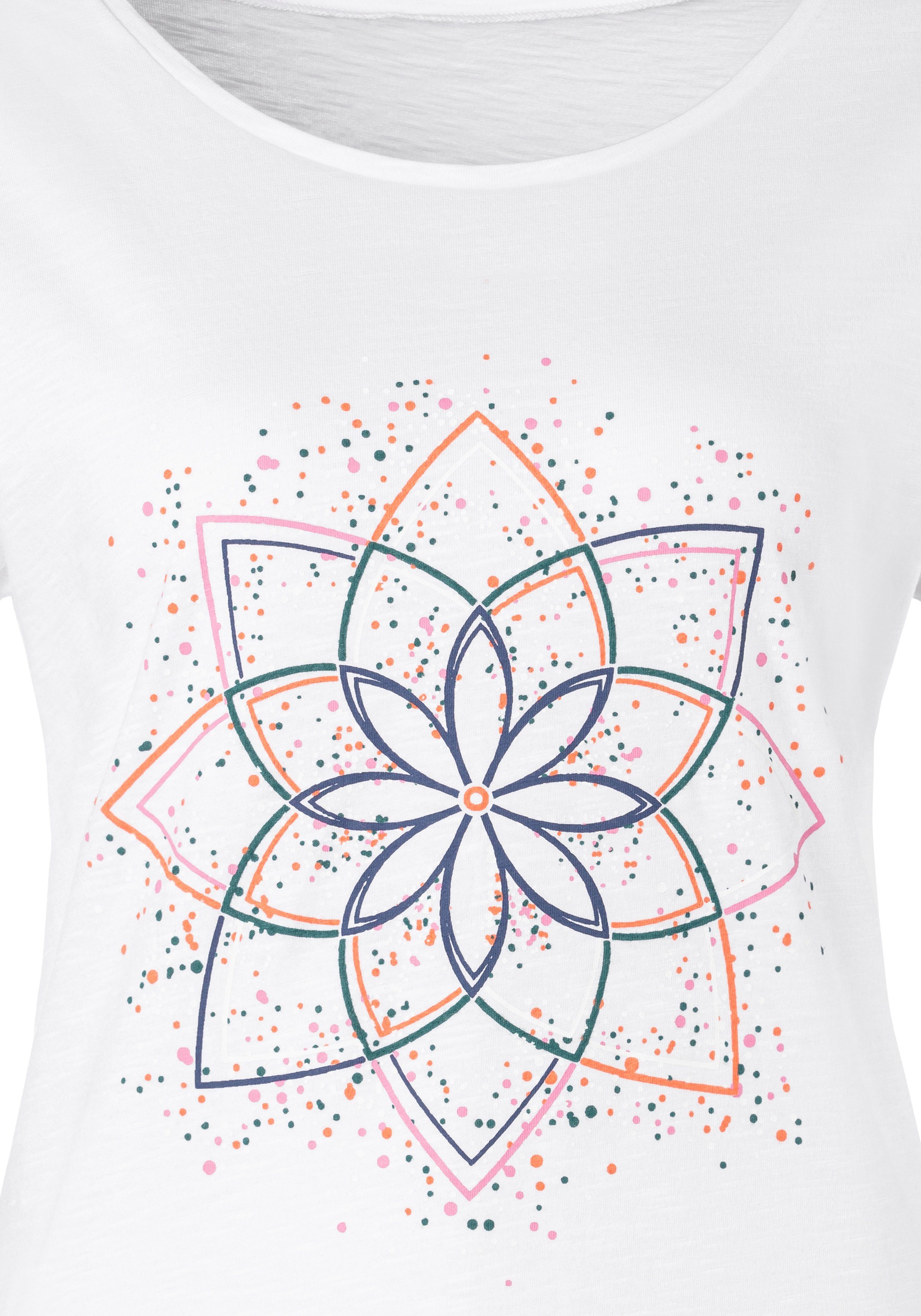 Buffalo T-Shirt mit modischem Frontdruck aus weicher Baumwoll-Qualität