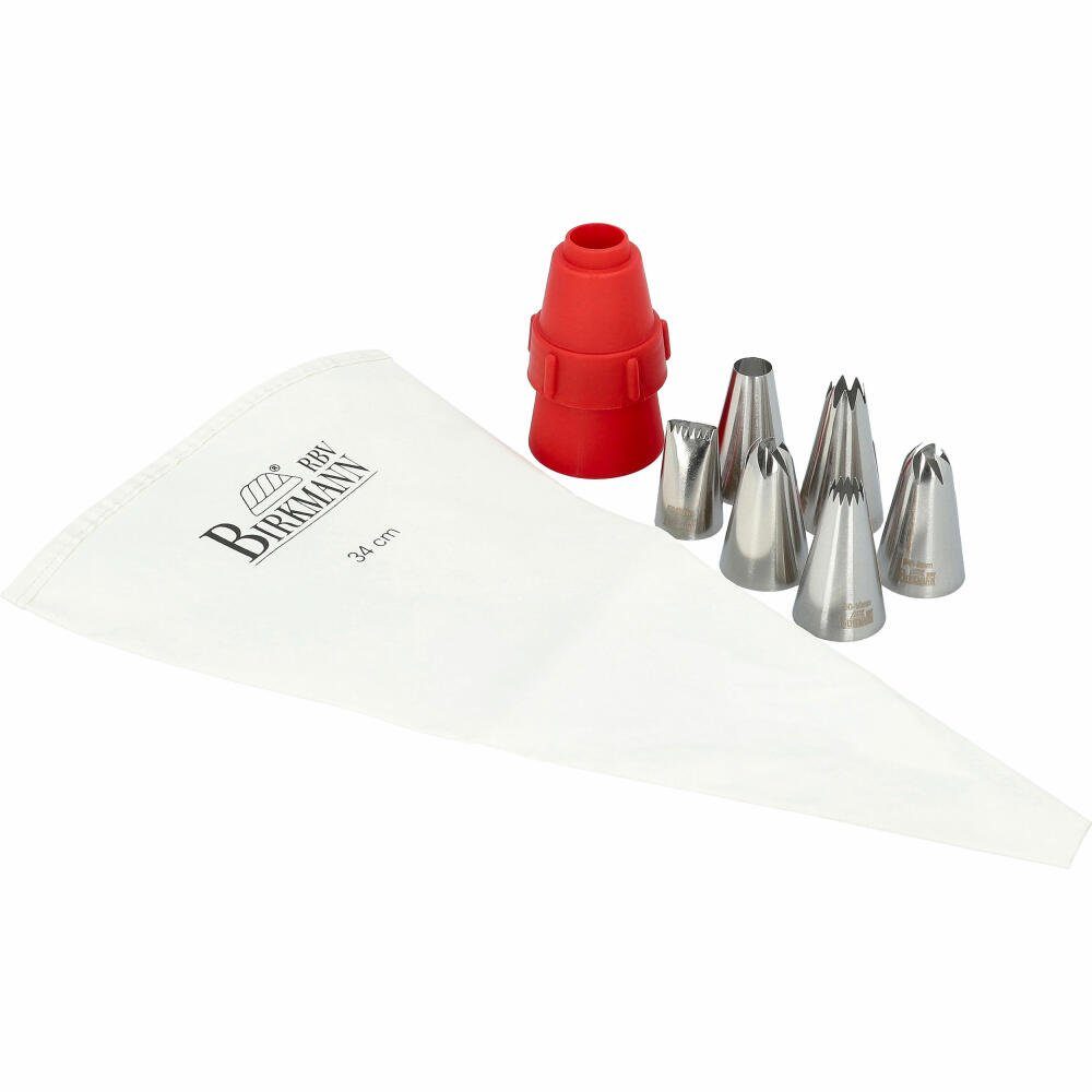 Birkmann Spritzbeutel Easy Baking Set 8-tlg.