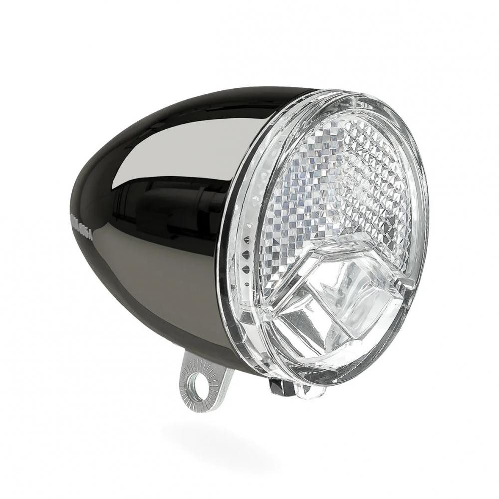 Fahrradbeleuchtung Axa Dynamo-Scheinwerfer 606 Auto LED schwarz chrom AXA NL 92915196SC S