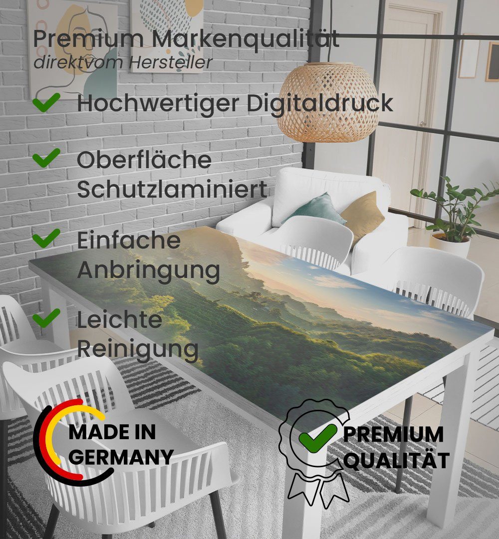 MyMaxxi Möbelfolie MyMaxxi - selbstklebende Tischfolie Vintage Ornamente verwaschen gold kompatibel mit Ikea Lacktisch Pflanzen Blätter Muster Möbelfolie Aufkleber - blasenfrei zu verkleben