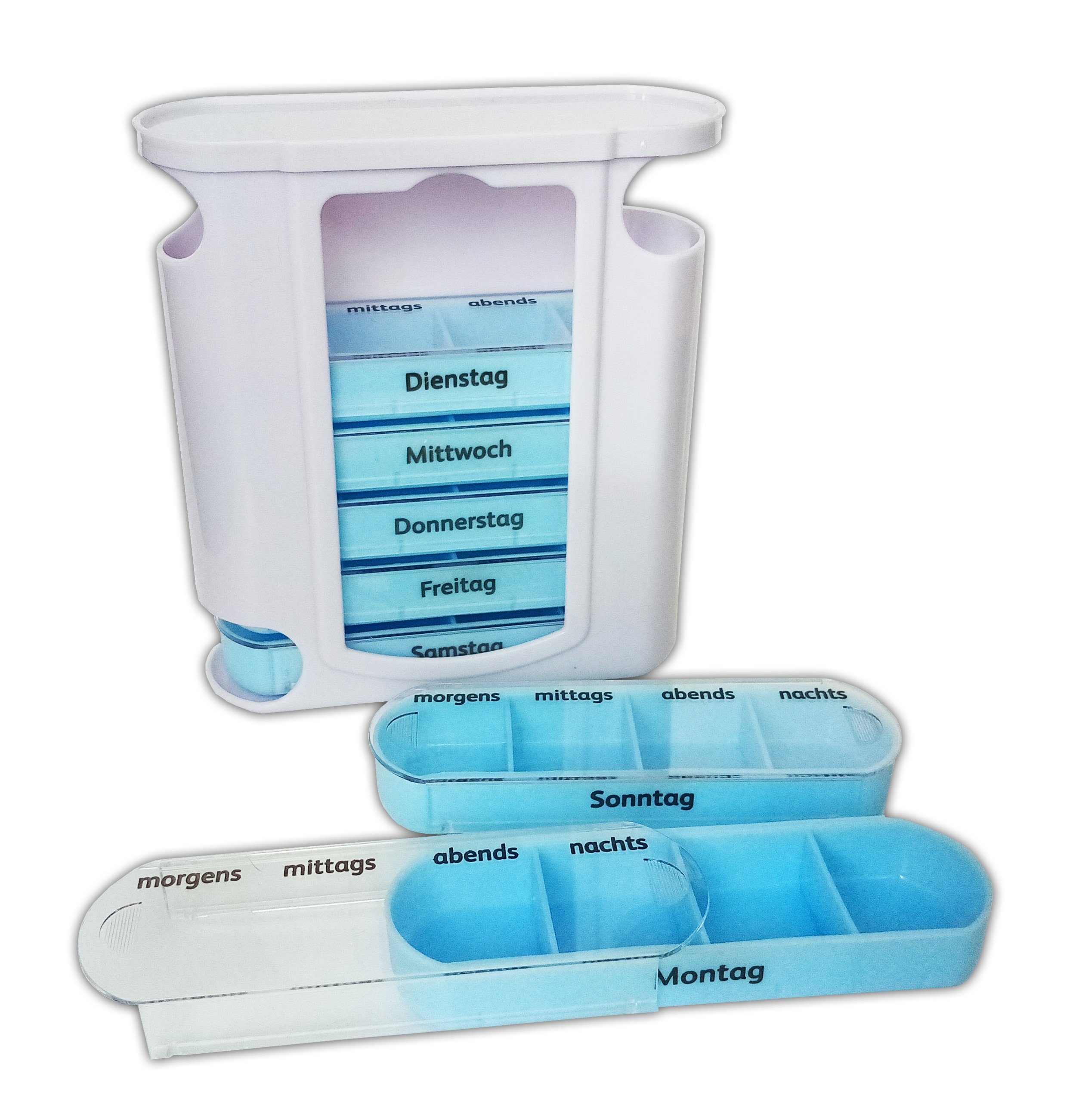 Reinex Pillendose 7 Tage PILLENBOX Pillendose Tablettenbox Medikamentenbox DE 19, Pillen Box Dose