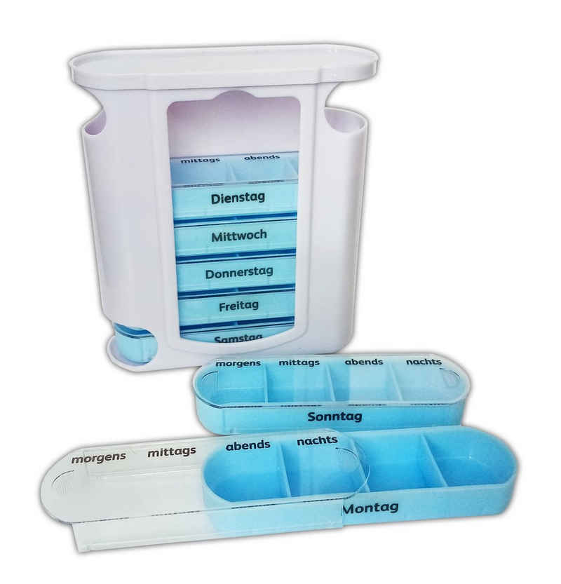 Pillendose 7 Tage PILLENBOX Pillendose Tablettenbox Medikamentenbox Pillen Box Dose DE 19