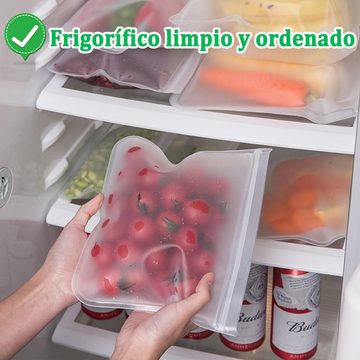 Avisto Gemüsebeutel 16tlg Lebensmittelbeutel-Set: Obst, Gemüse, Fleisch - BPA-frei, S-XL
