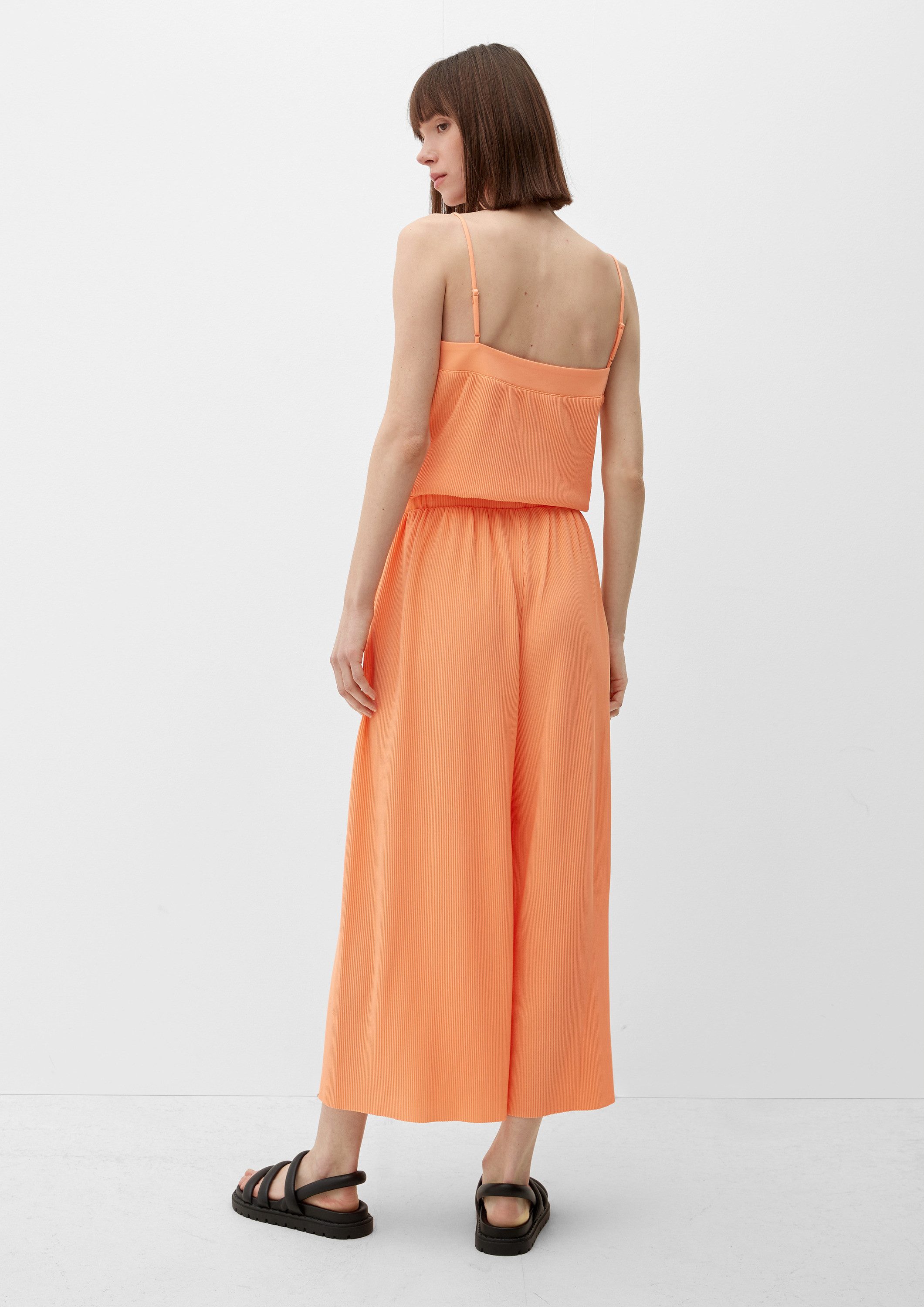 s.Oliver Culotte Hose Culotte mit Plisseéfalten