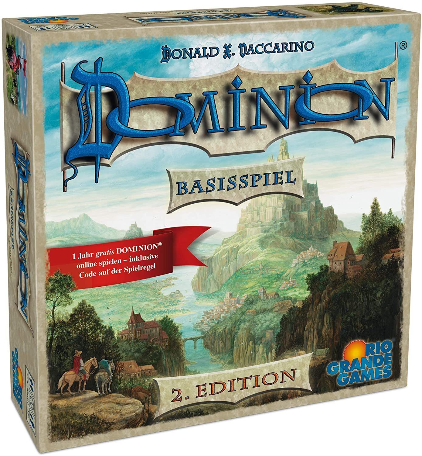 Rio Grande Games Spiel, Brettspiel RGG Dominion Basisspiel - 2.Edition